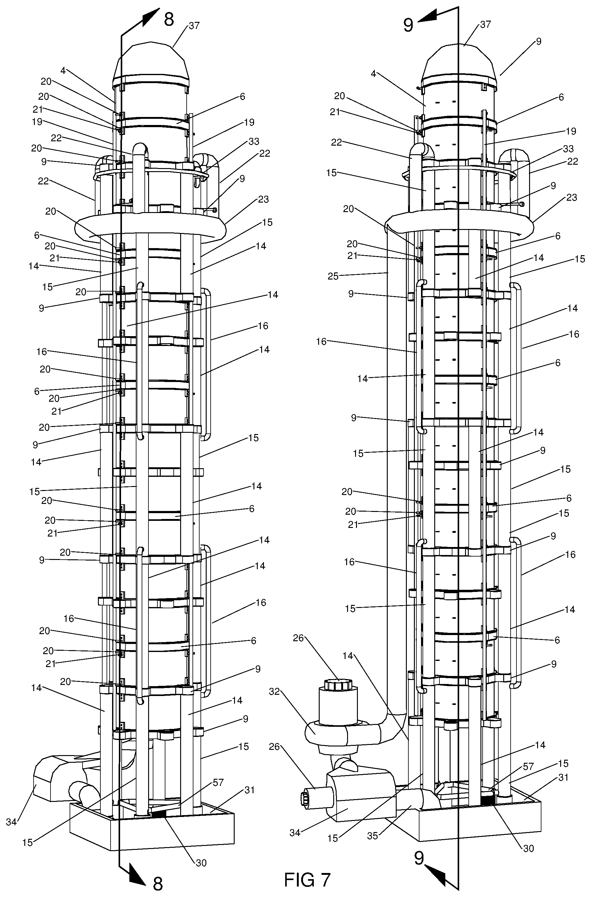 Patent US11781520 Figure 9 – Method to lift water and generate electrical power
