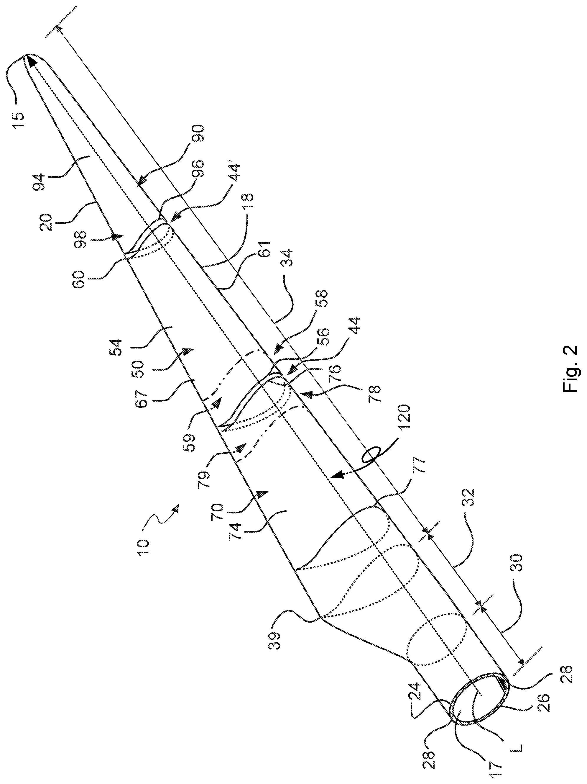 Patent US11781523 Figure 2 – Section wind turbine blade and assembly of a section wind turbine blade