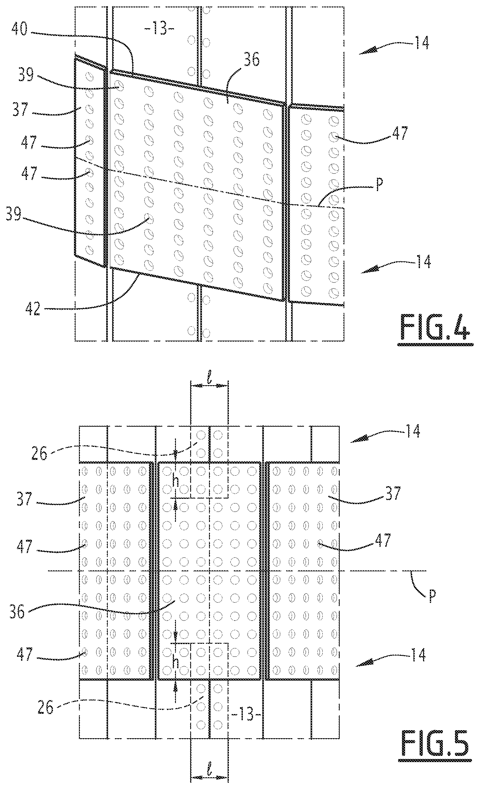 Patent US11781526 Figure 4 – Wind turbine mast section, wind turbine mast and assembly method