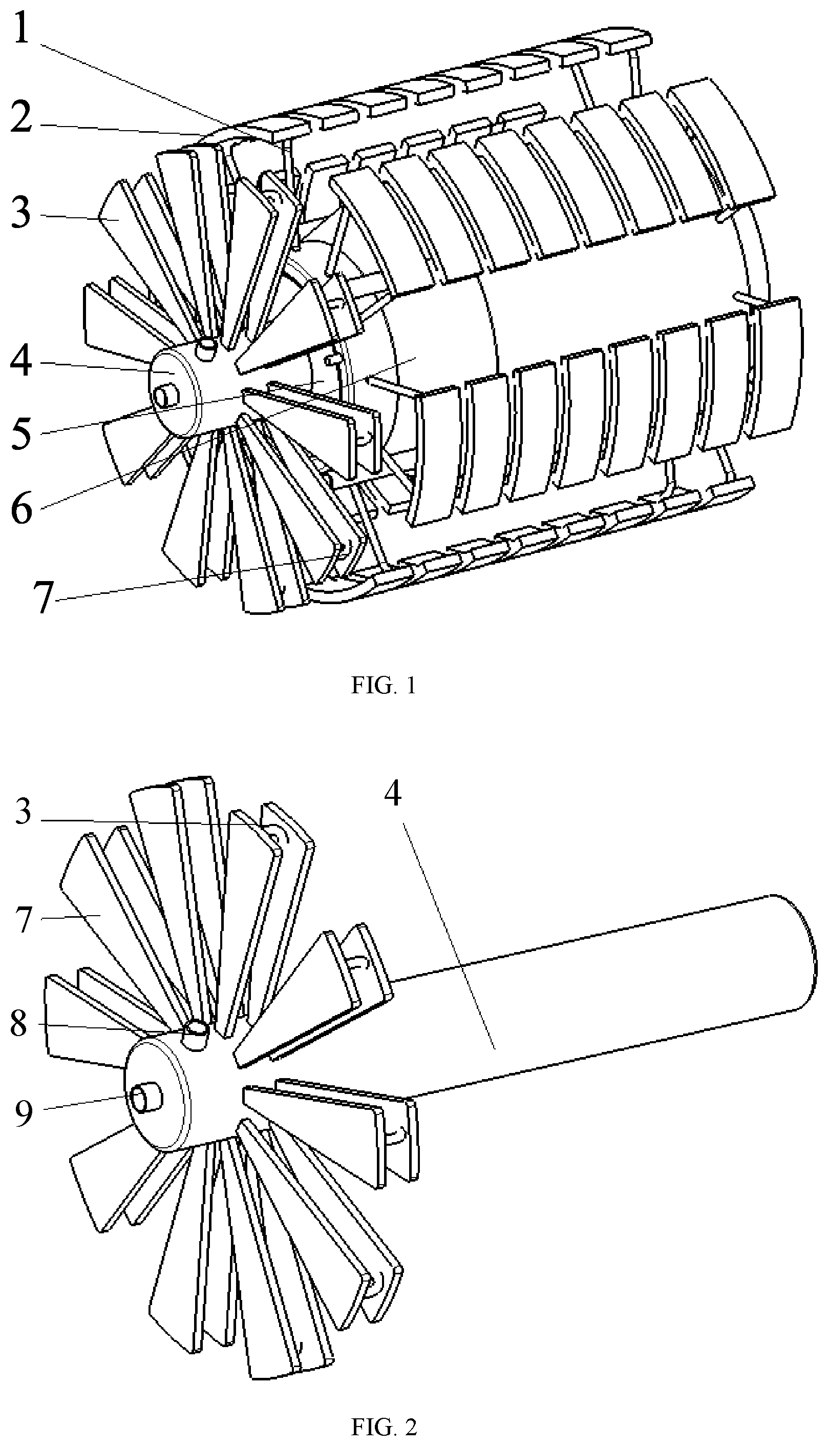 Patent US11781535 — Cooling structure of heat pipe for superconducting magneto plasma dynamic thruster — Figure 1