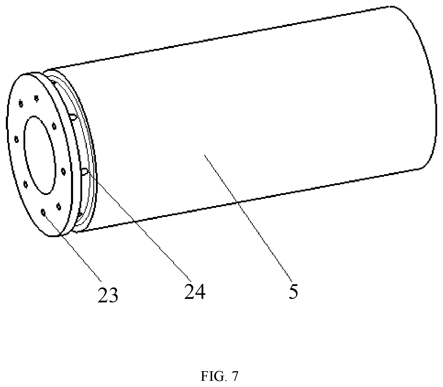Patent US11781535 Figure 4 – Cooling structure of heat pipe for superconducting magneto plasma dynamic thruster
