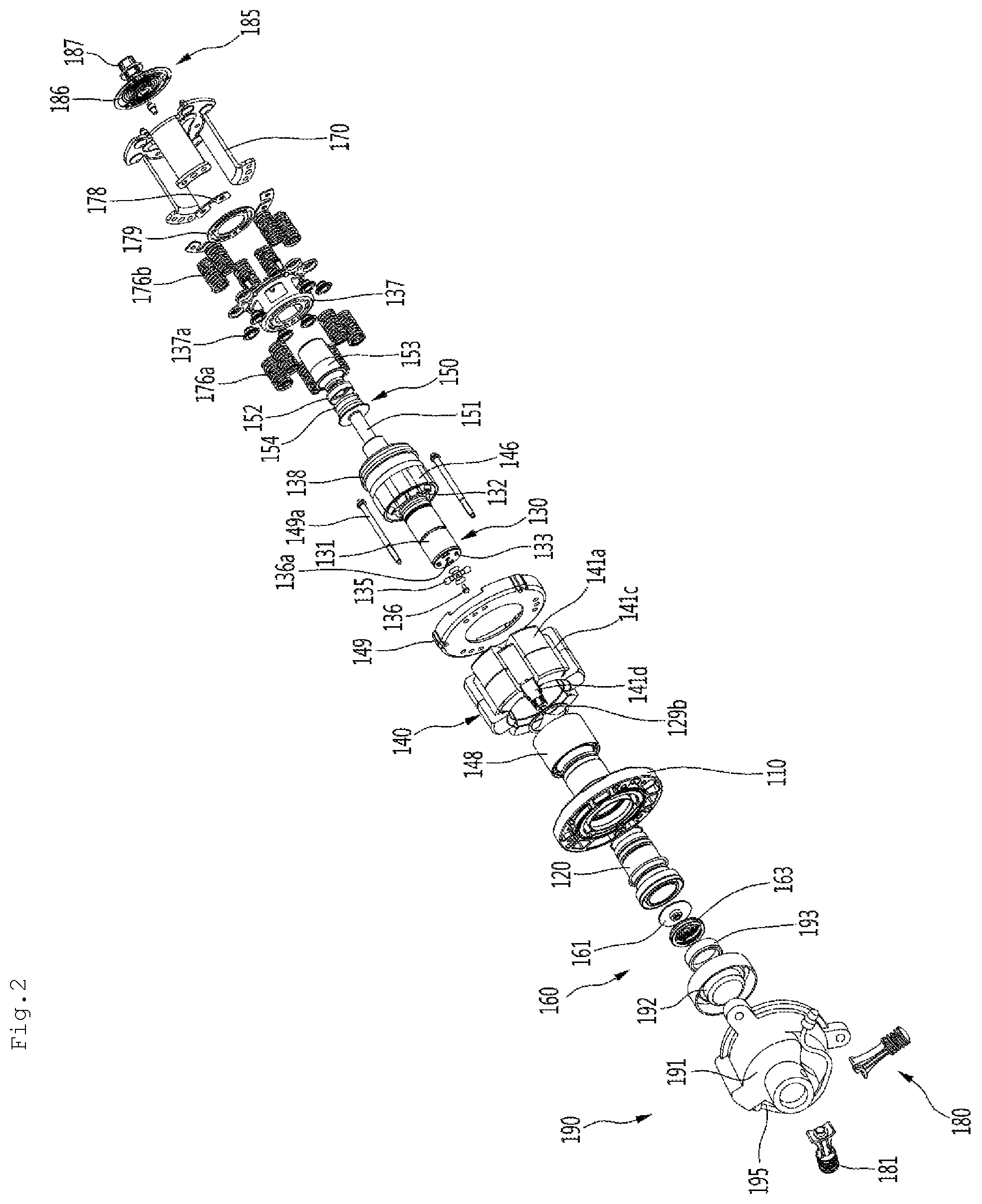 Patent US11781540 Figure 2 – Linear compressor
