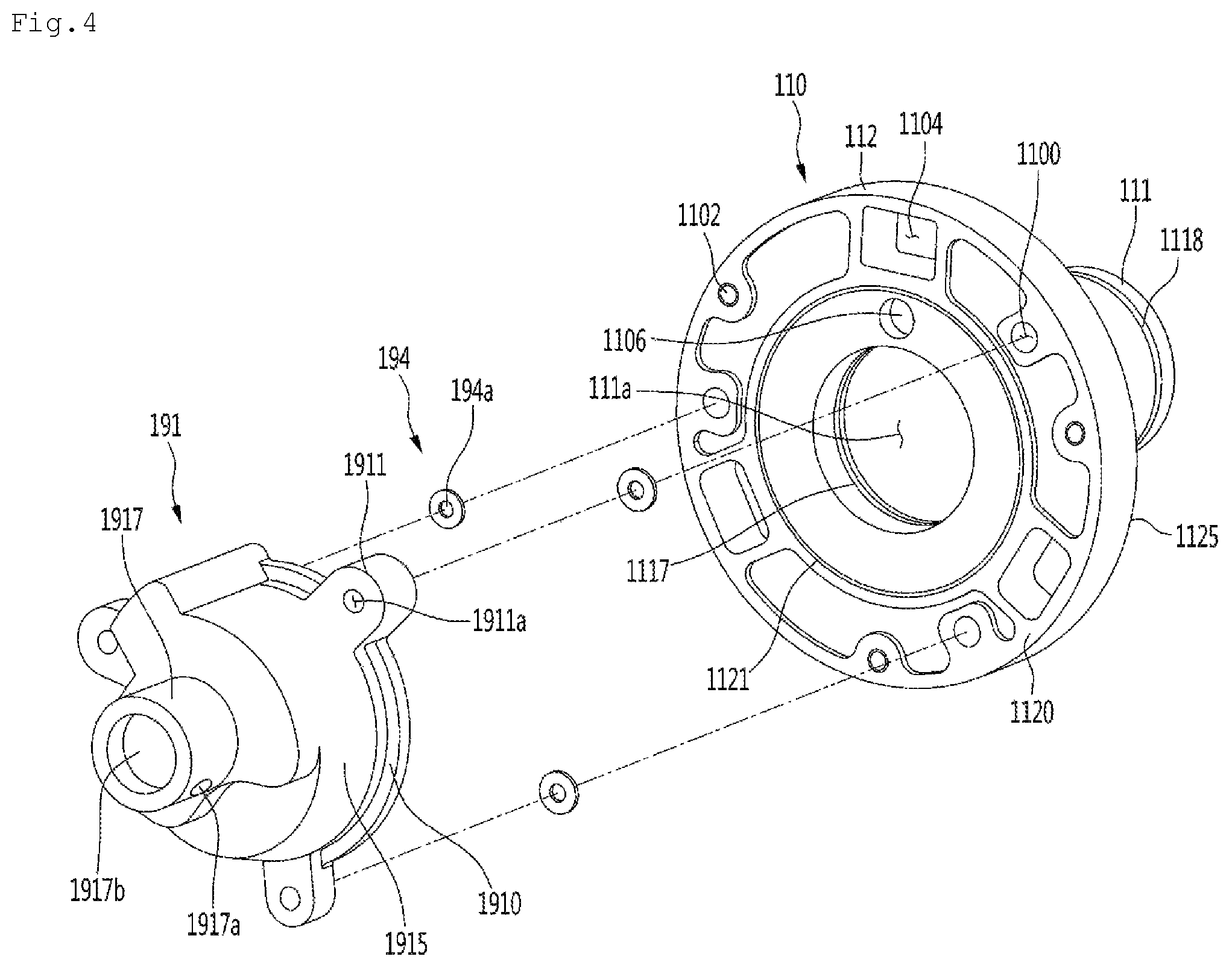 Patent US11781540 Figure 4 – Linear compressor