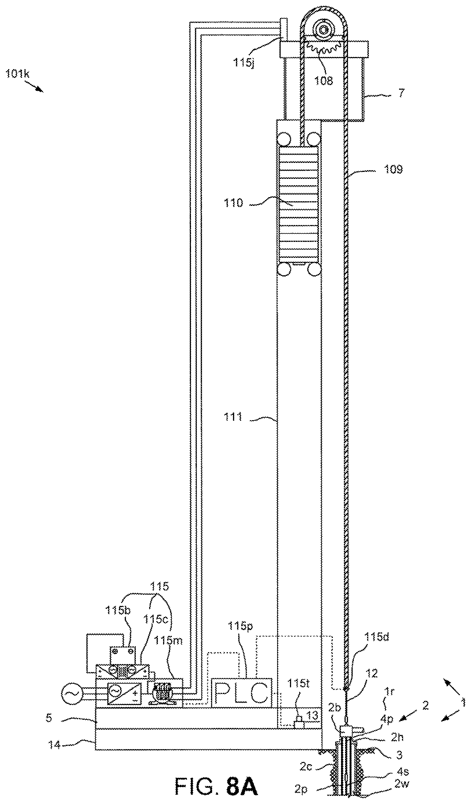 Patent US11781543 Figure 8 – Long-stroke pumping unit