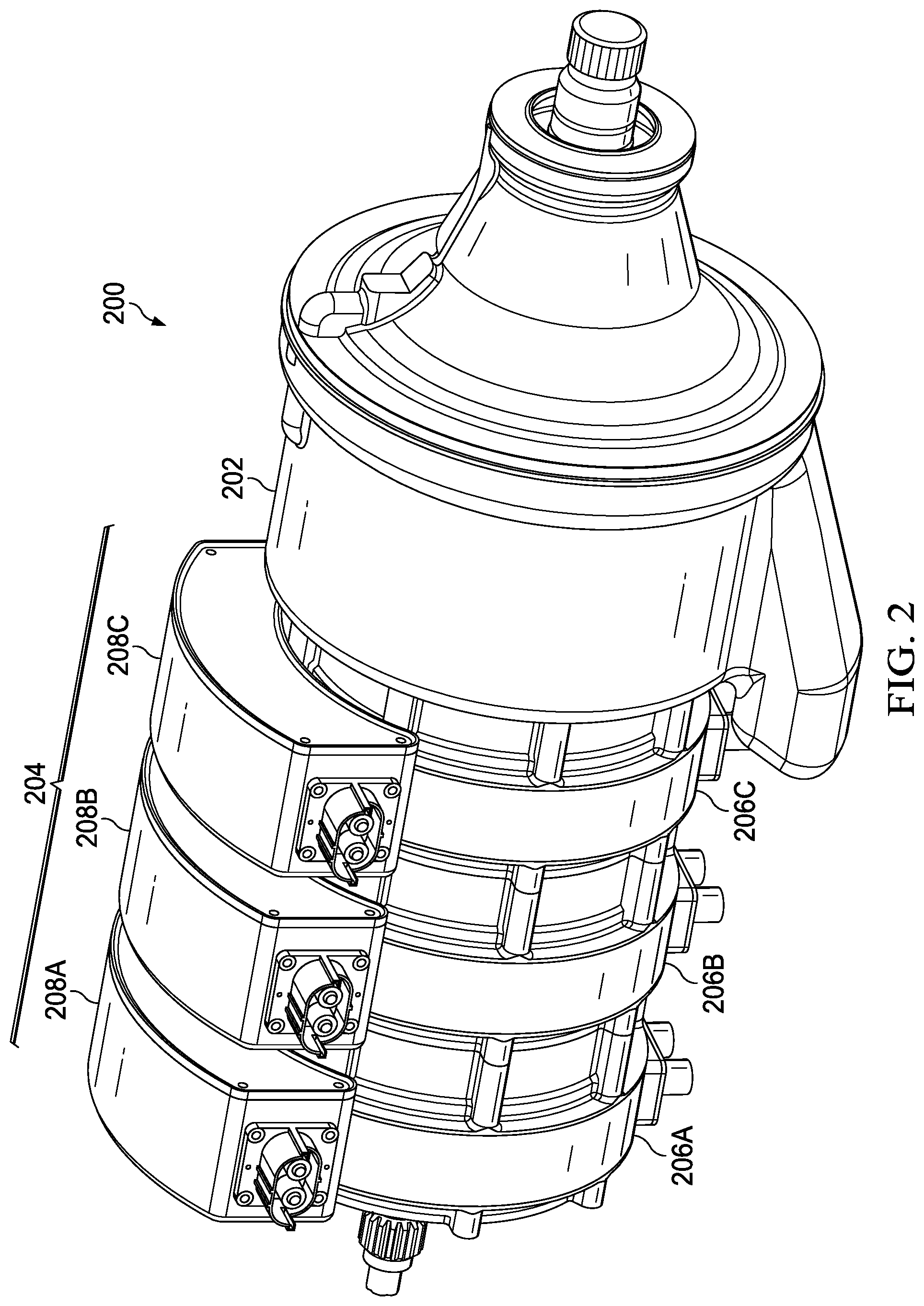 Patent US11781544 Figure 3 – Electric drive system for rotorcraft