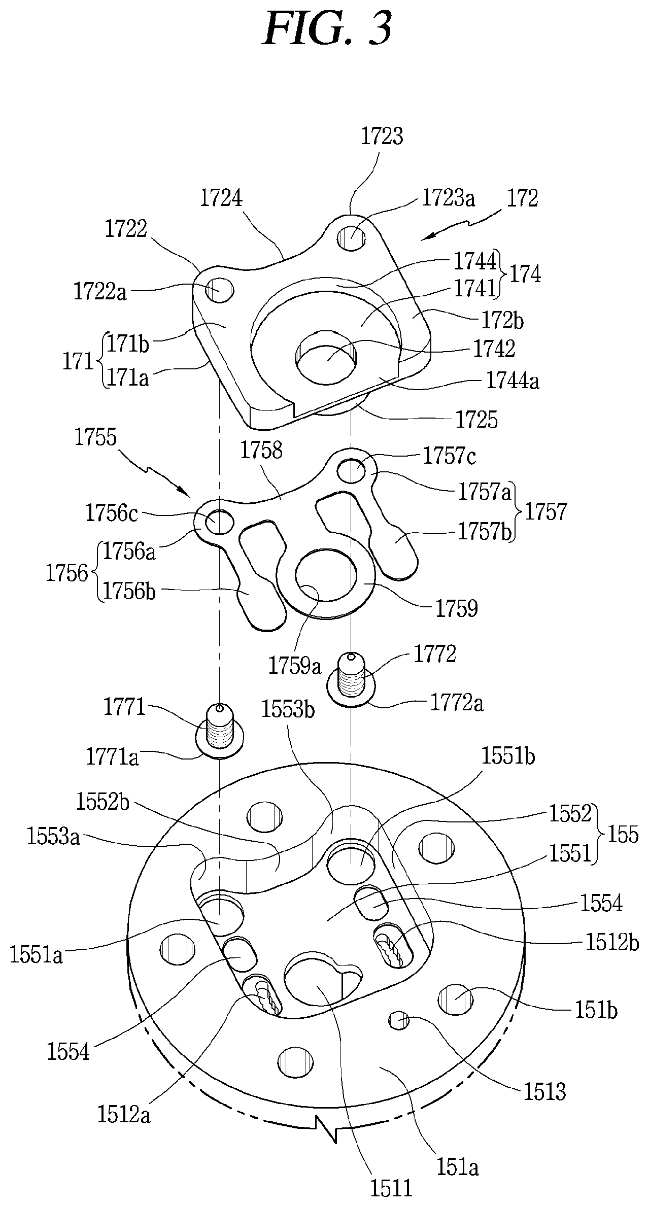 Patent US11781546 Figure 3 – Scroll compressor