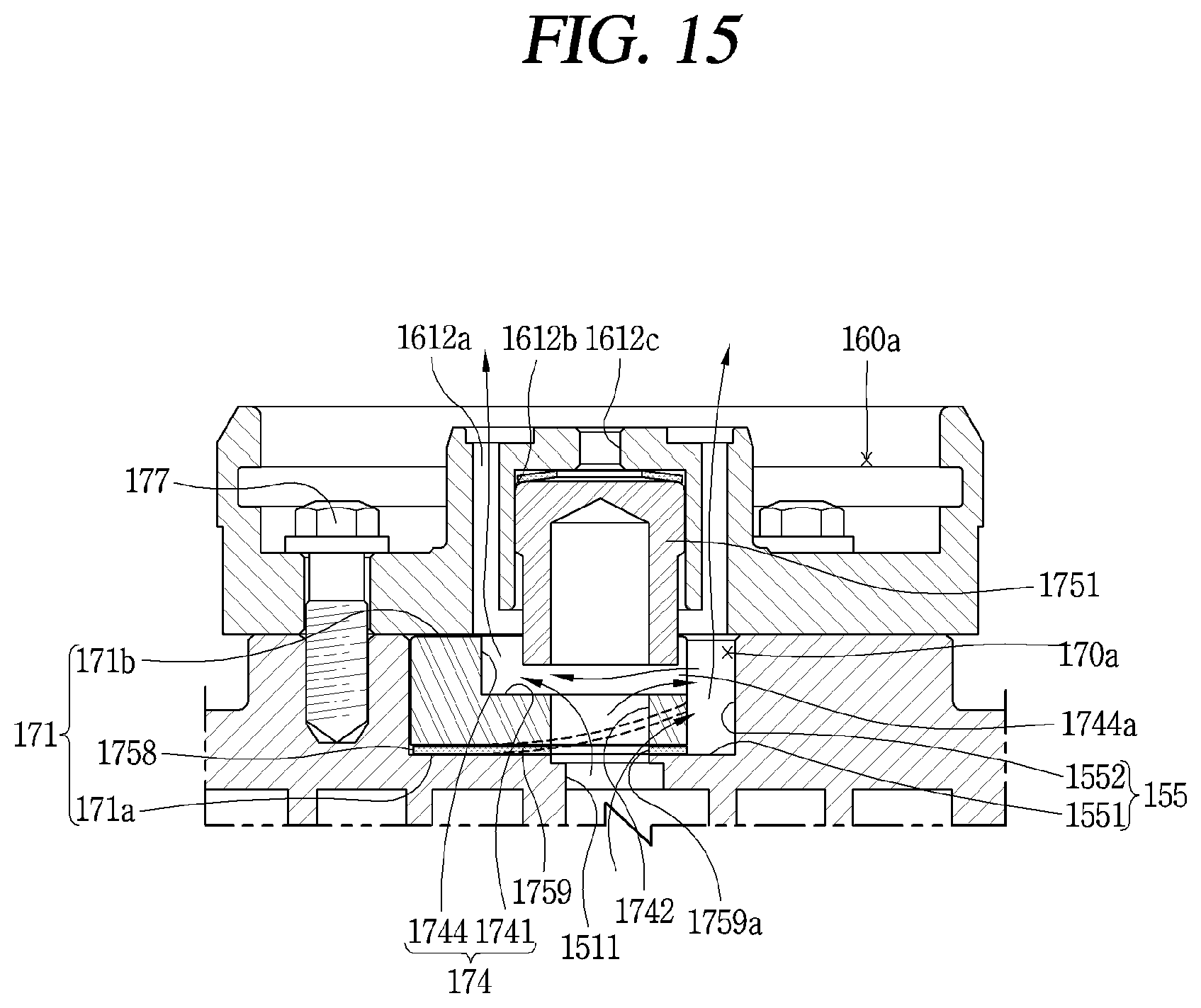 Patent US11781546 Figure 15 – Scroll compressor