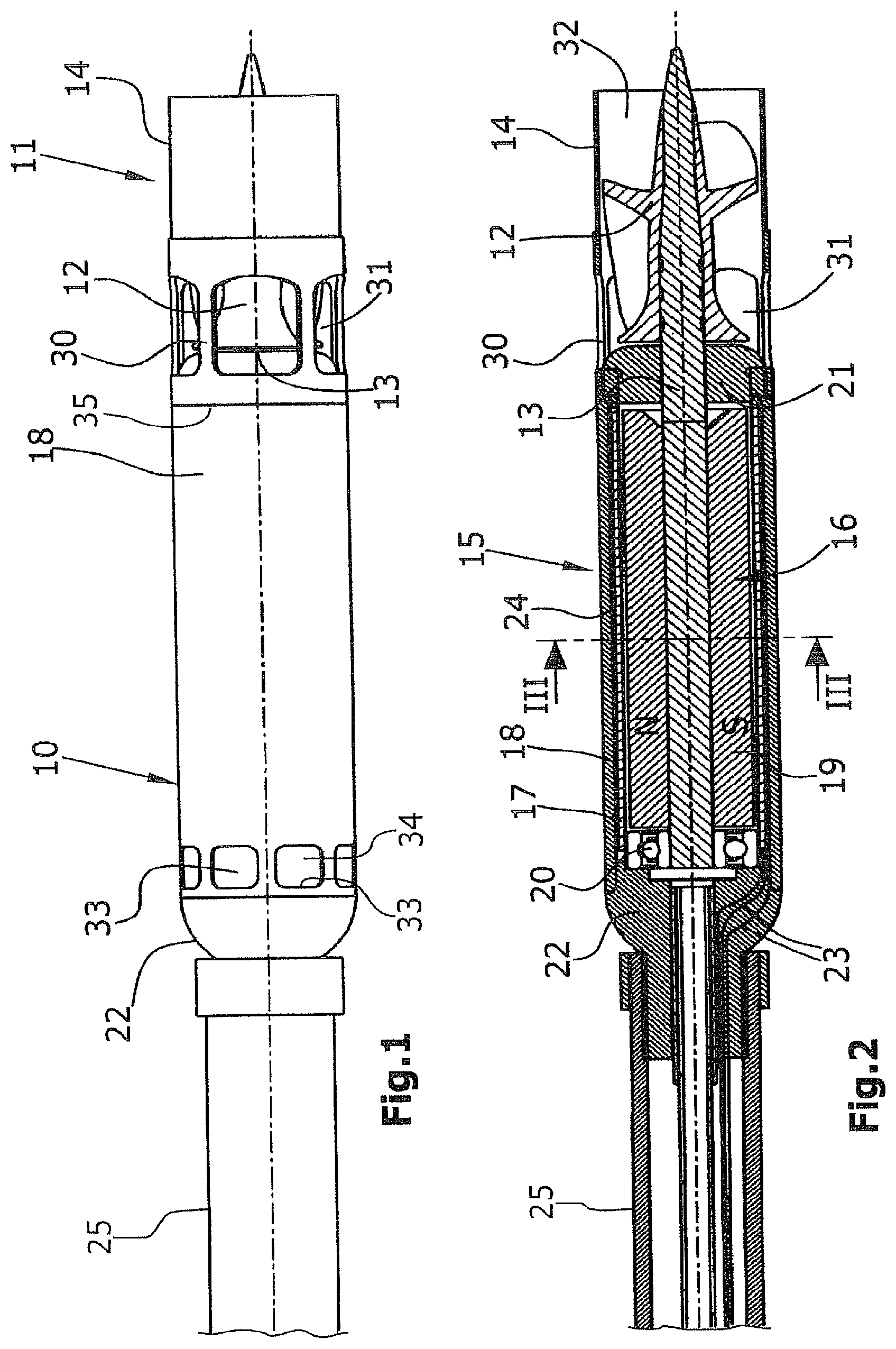 Patent US11781550 — Blood pump with micromotor — Figure 1