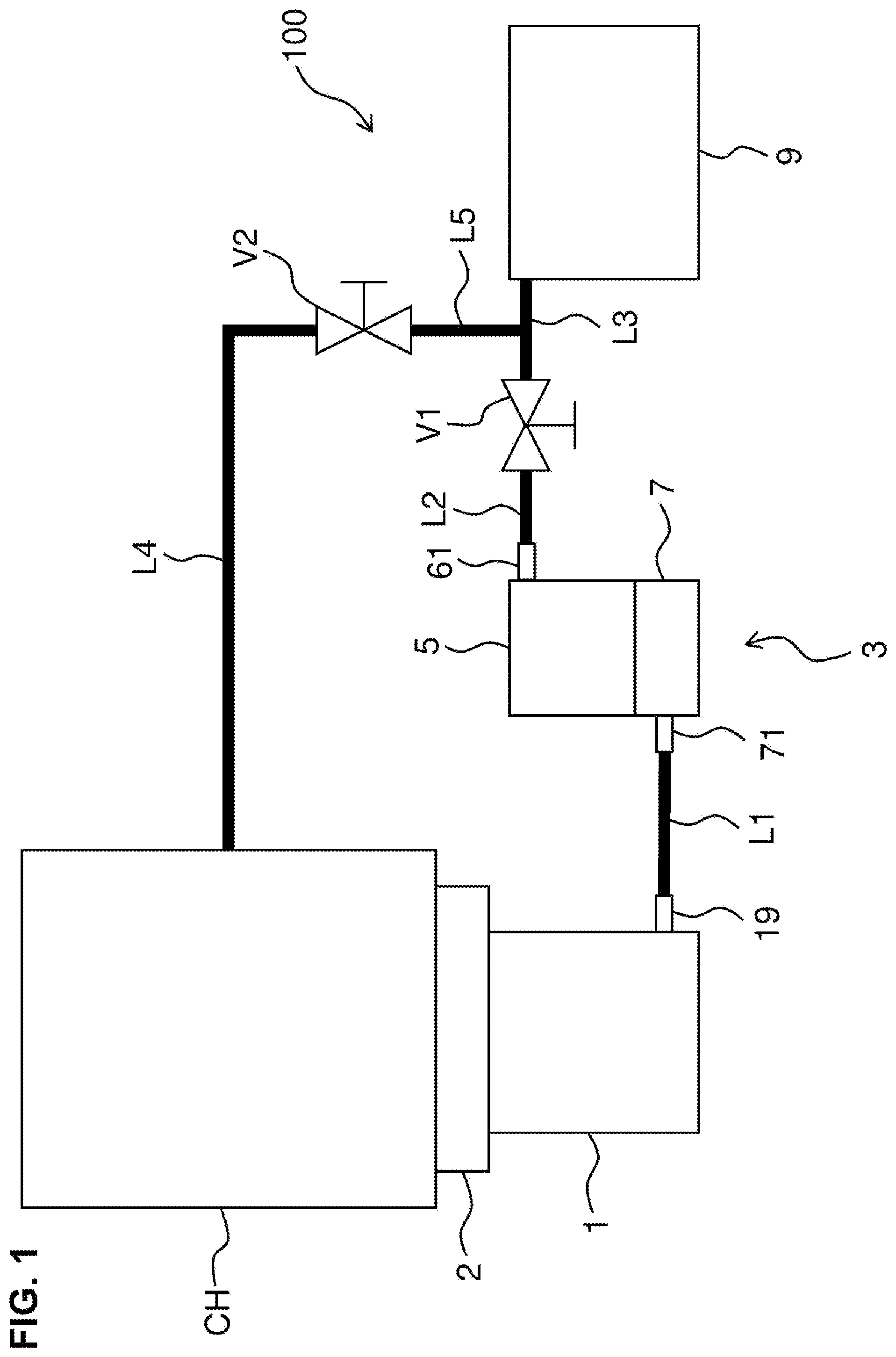 Patent US11781552 Figure 1 – Vacuum pump system and vacuum pump