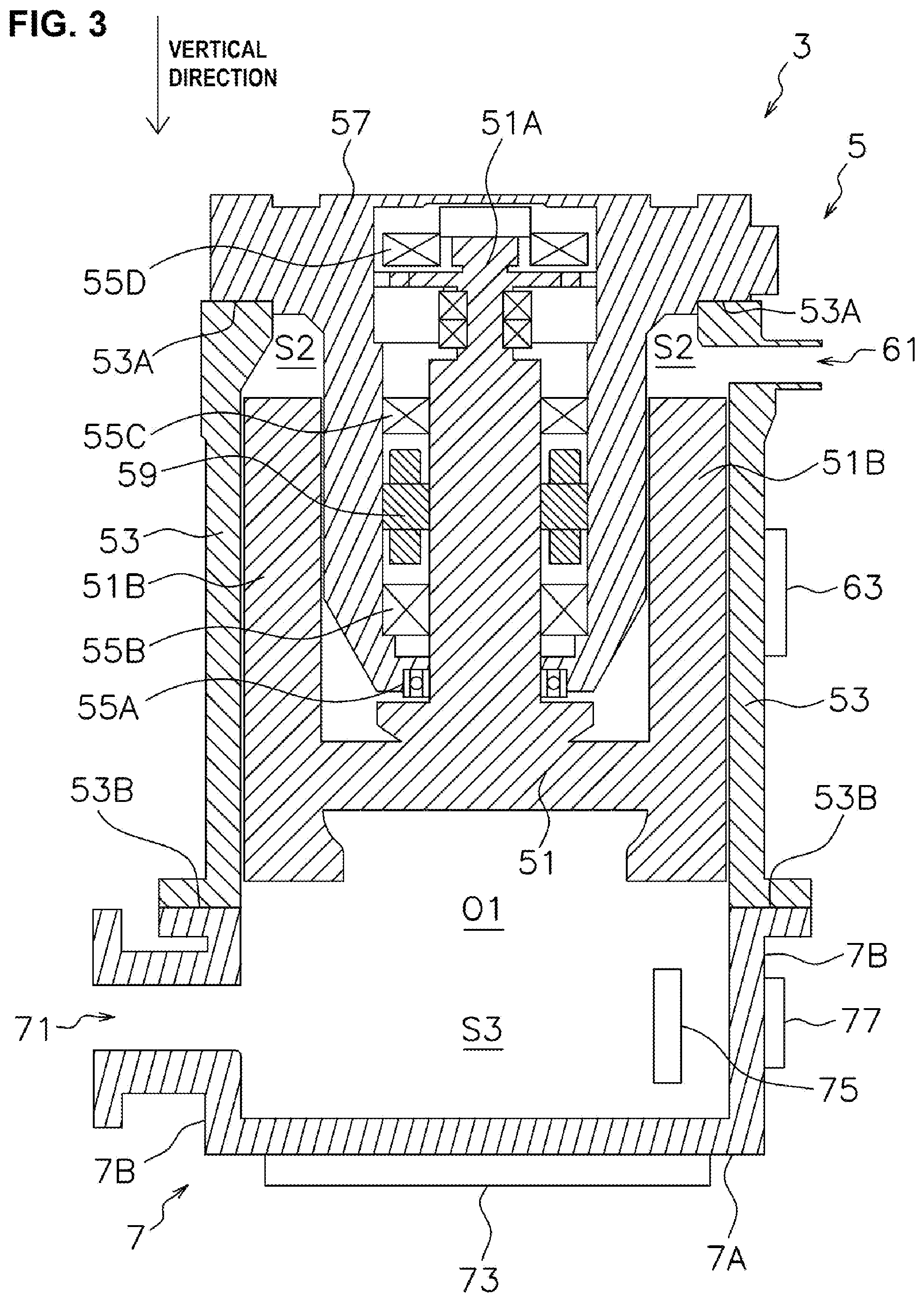 Patent US11781552 Figure 3 – Vacuum pump system and vacuum pump