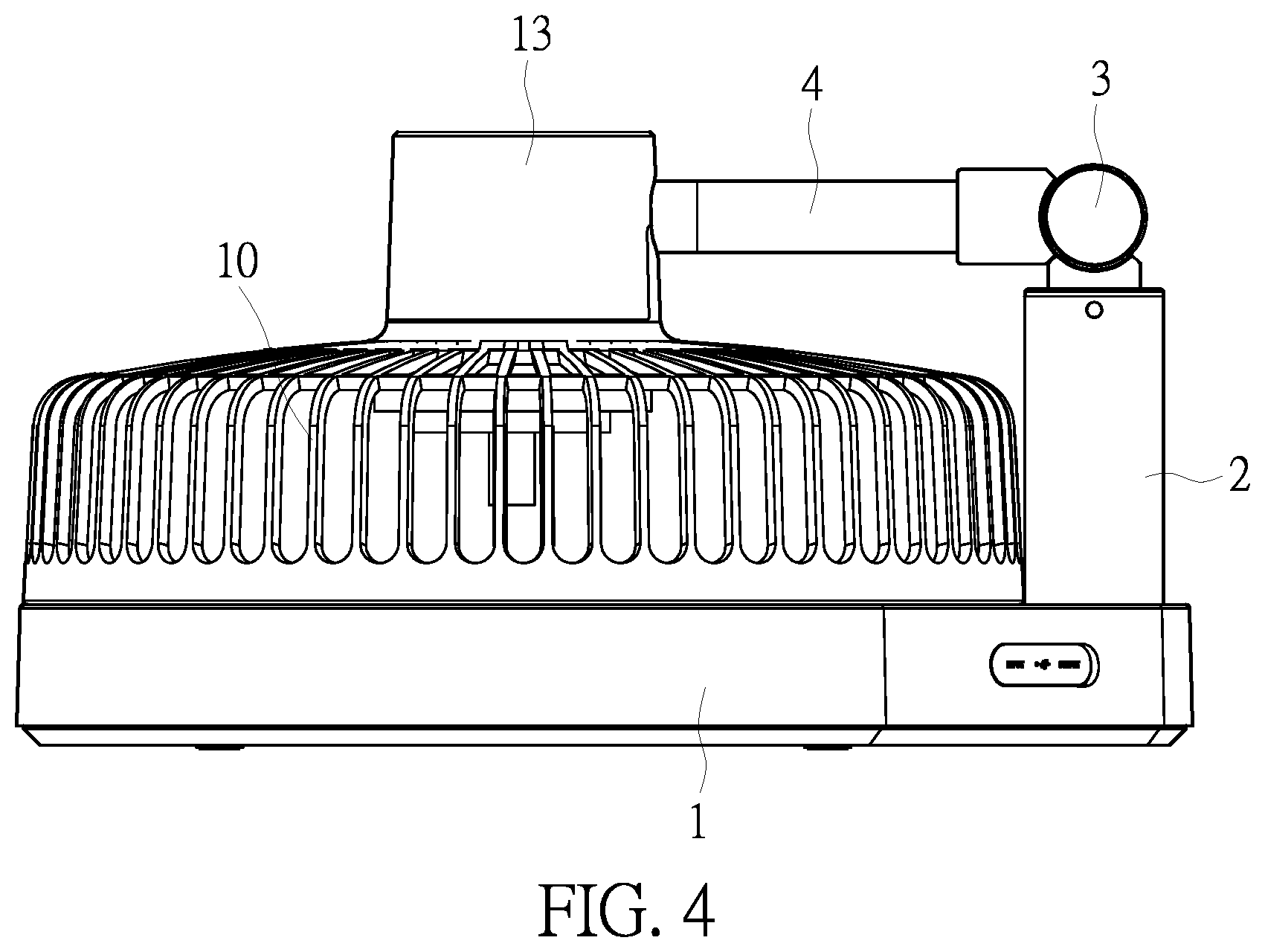Patent US11781554 Figure 4 – Lifting oscillating fan which is convenient to store and carry