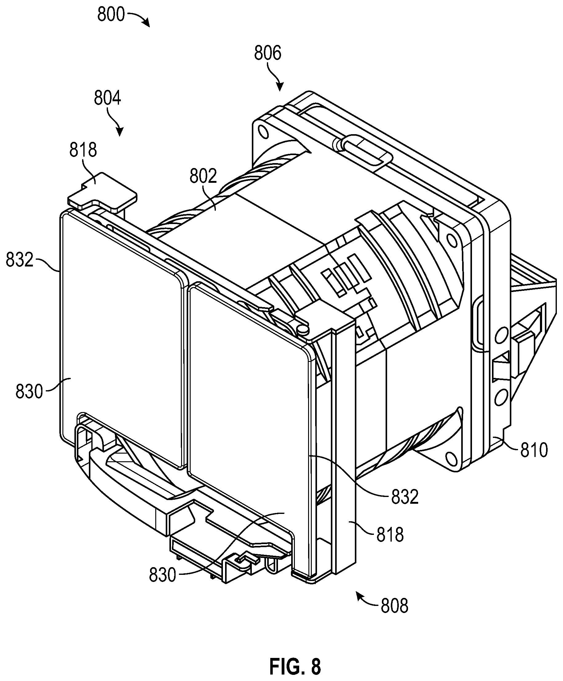 Patent US11781555 Figure 6 – Fan guard configured to selectively cover aperture
