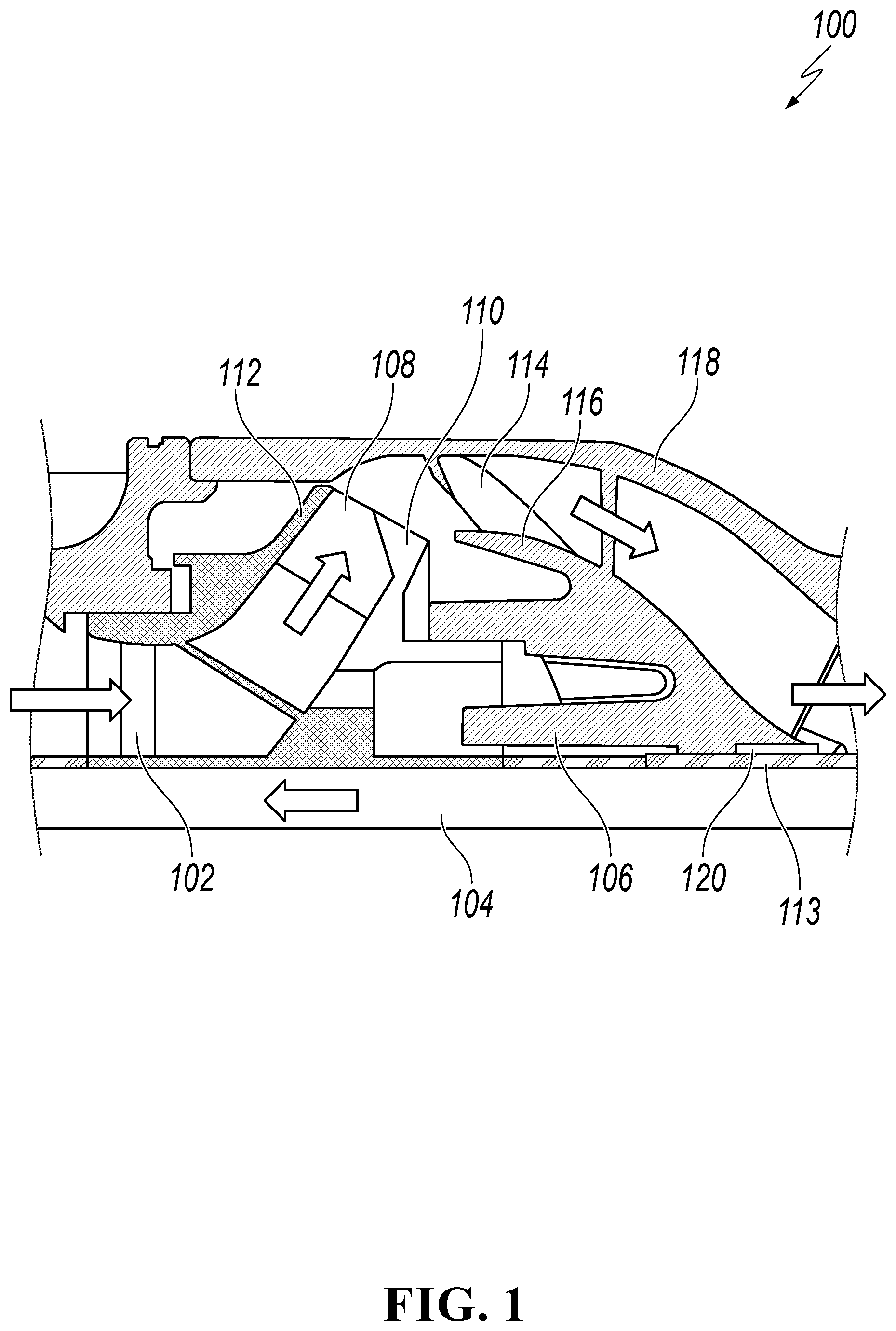 Patent US11781556 Figure 1 – High energy density turbomachines