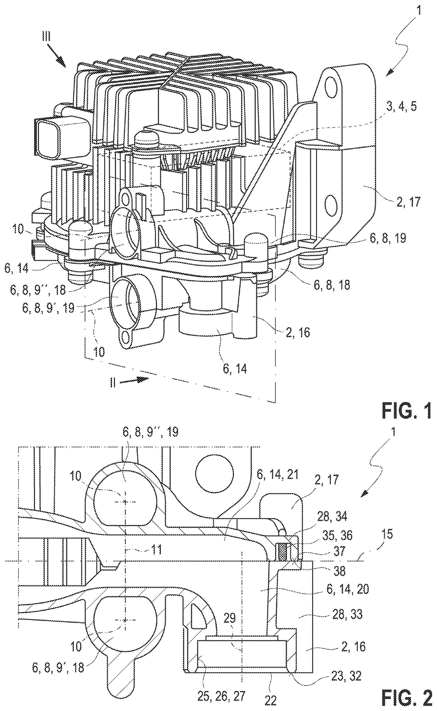 Patent US11781559 Figure 1 – Side channel compressor for compressing gas