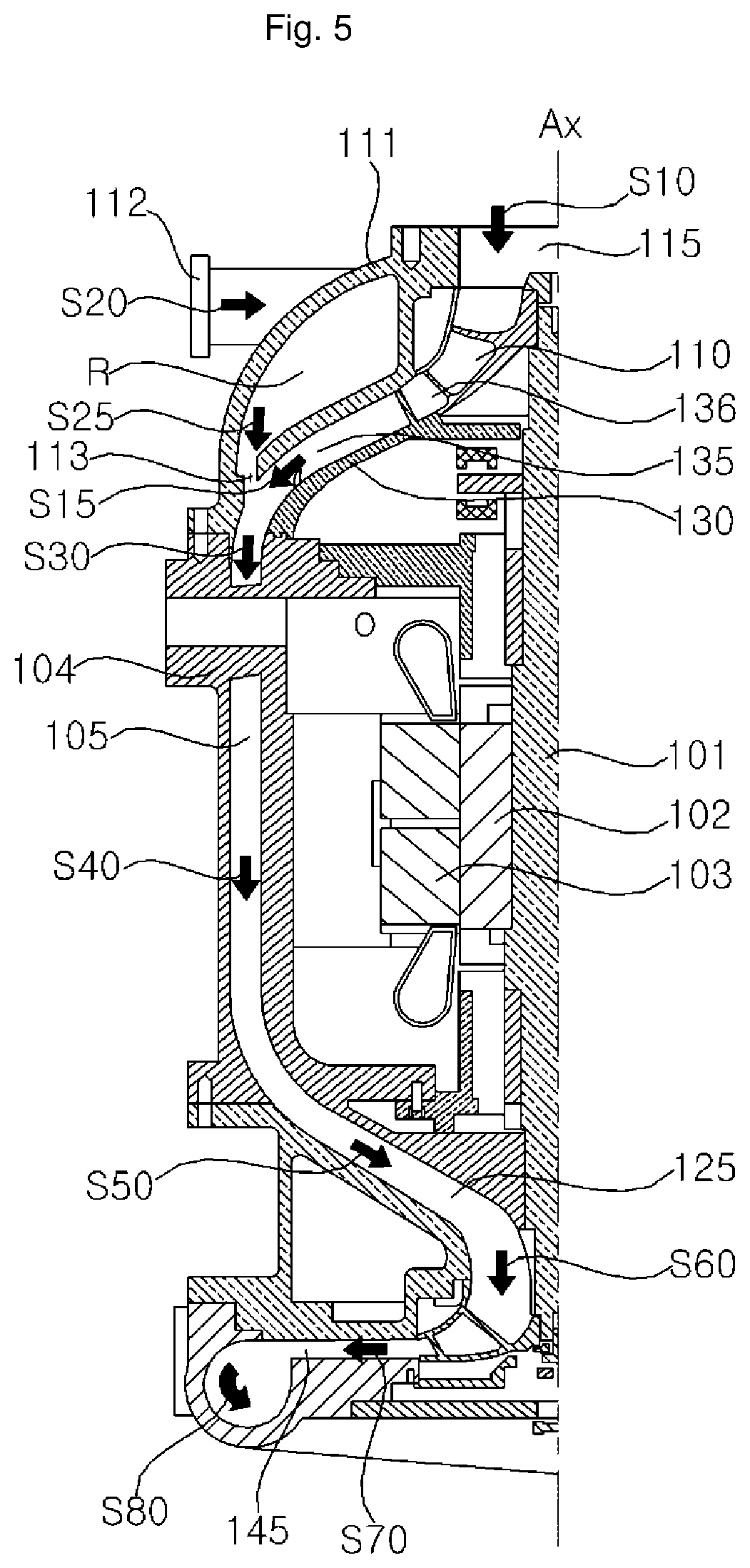 Patent US11781561 Figure 6 – Compressor and chiller including the same