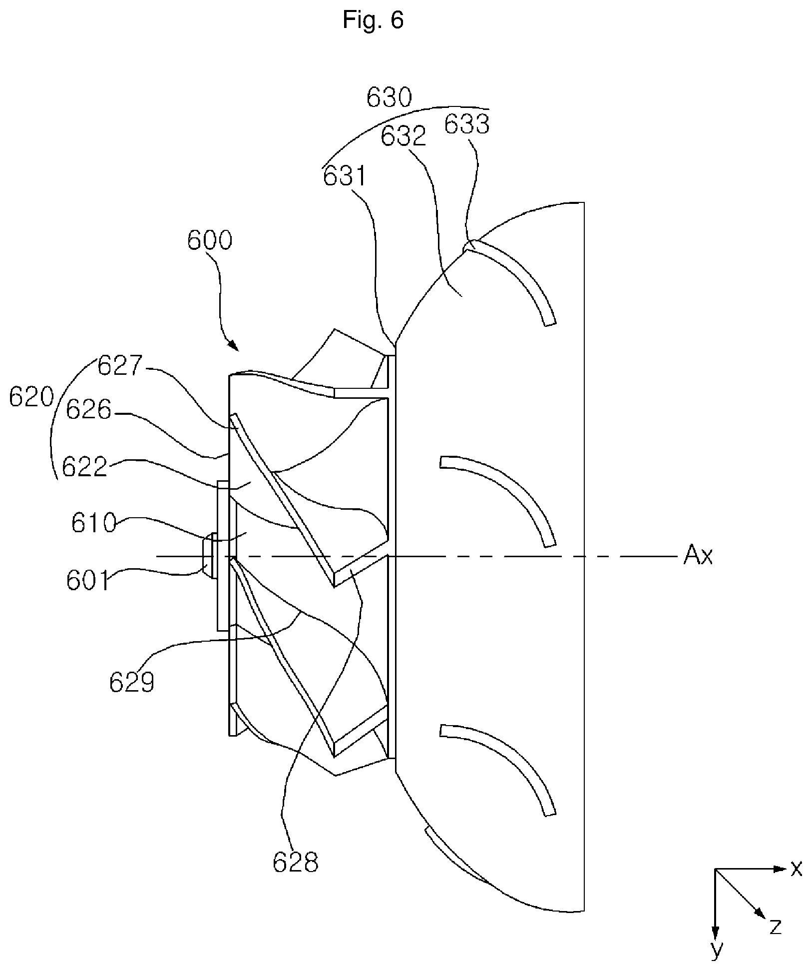 Patent US11781561 Figure 7 – Compressor and chiller including the same