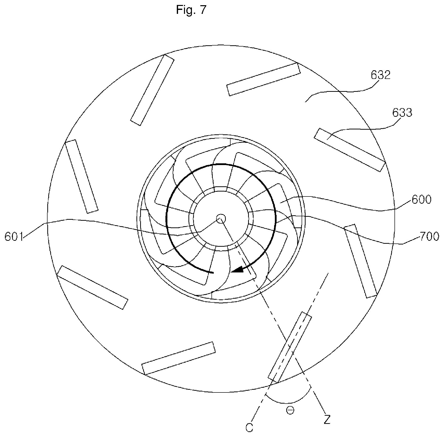 Patent US11781561 Figure 8 – Compressor and chiller including the same