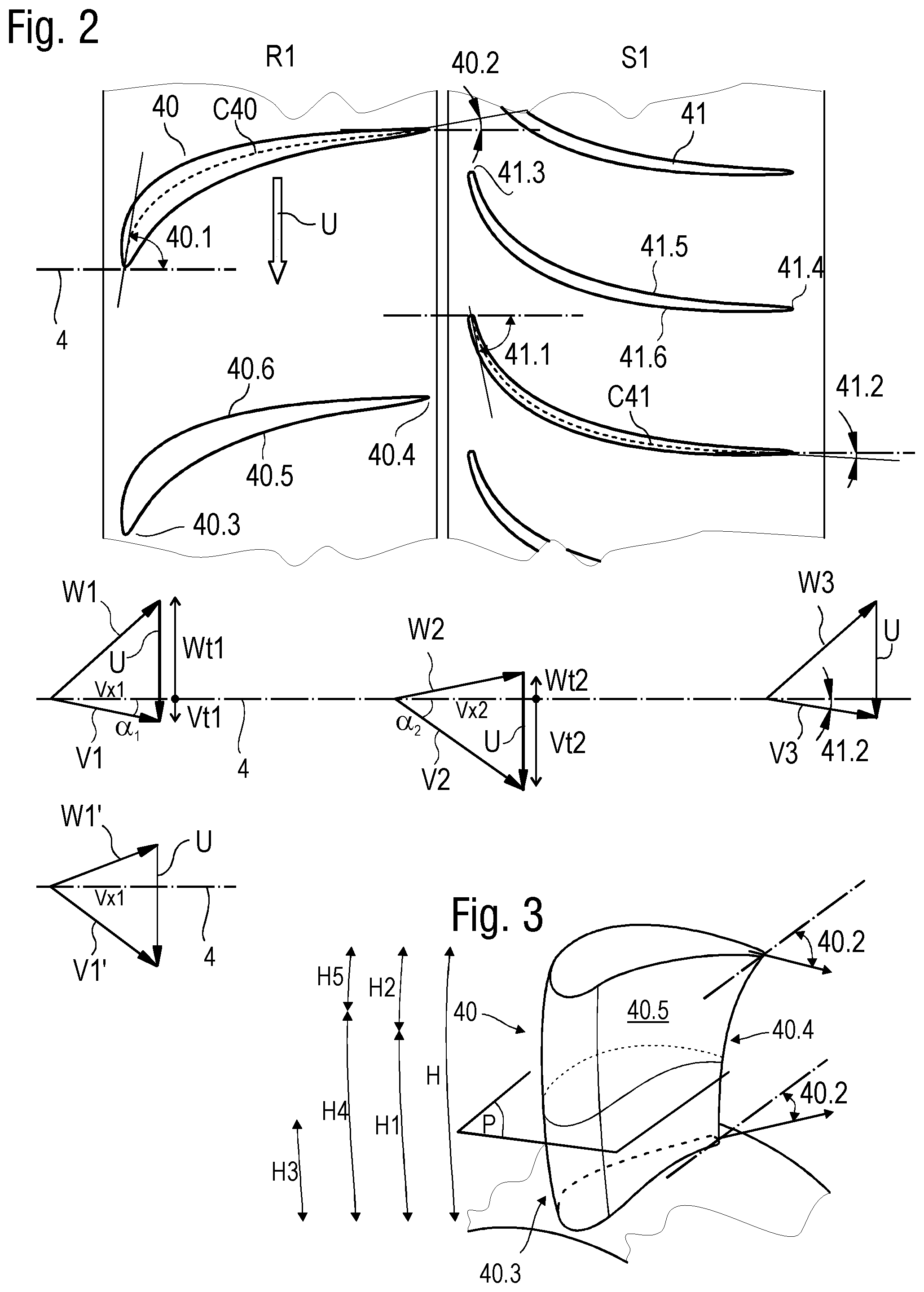 Patent US11781562 Figure 2 – Transonic turbomachine compressor