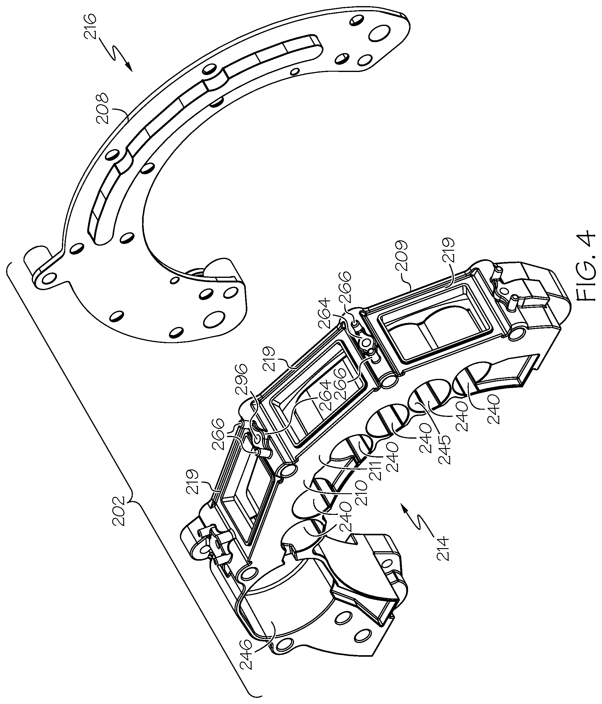 Patent US11781565 Figure 4 – Integrated e-machine controller for turbomachine having fastener arrangement for electronics components