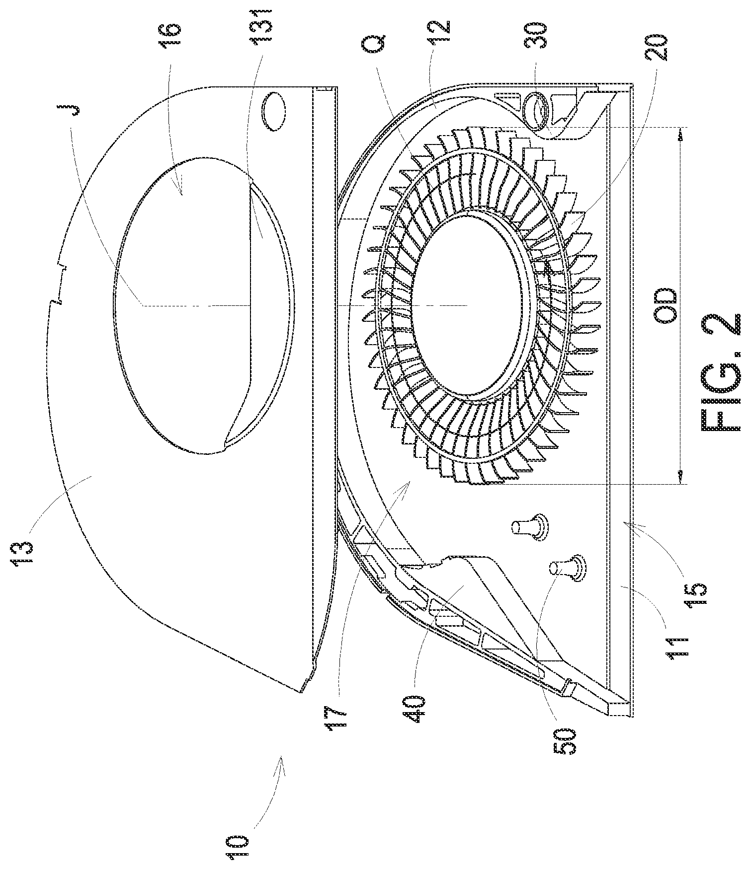 Patent US11781567 Figure 2 – Centrifugal fan