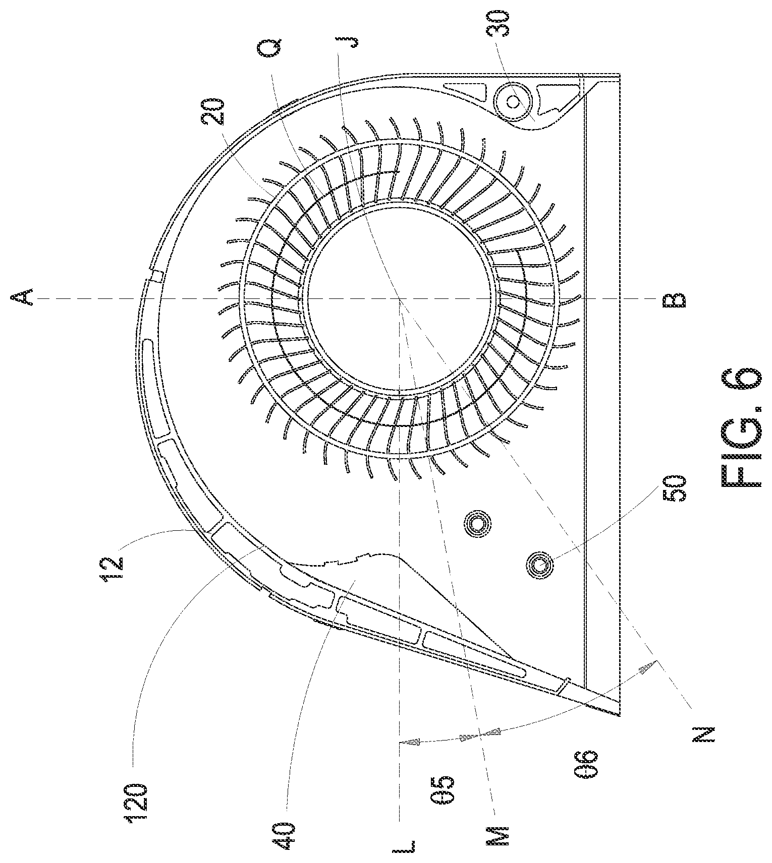 Patent US11781567 Figure 6 – Centrifugal fan