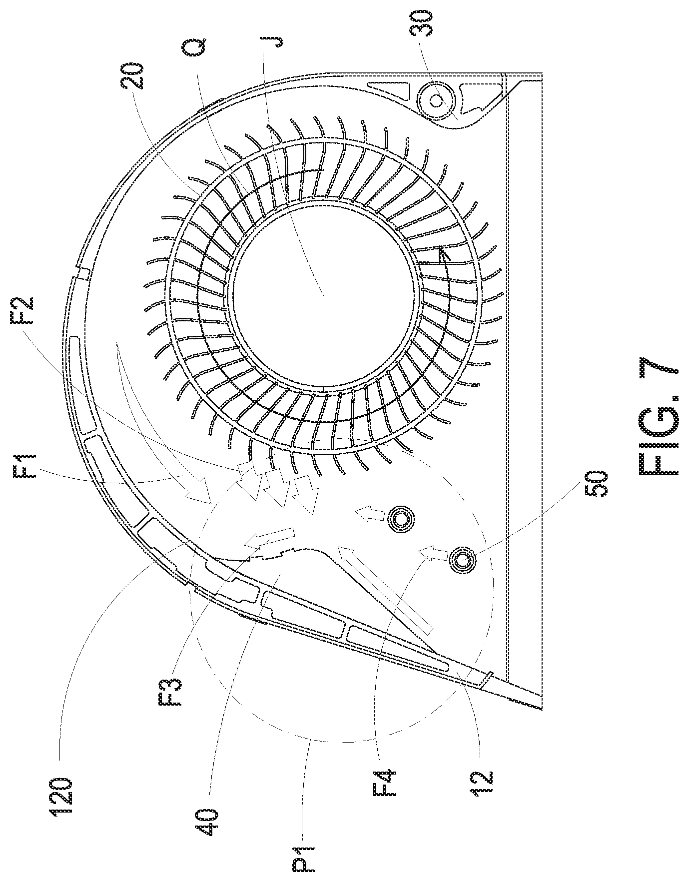 Patent US11781567 Figure 7 – Centrifugal fan