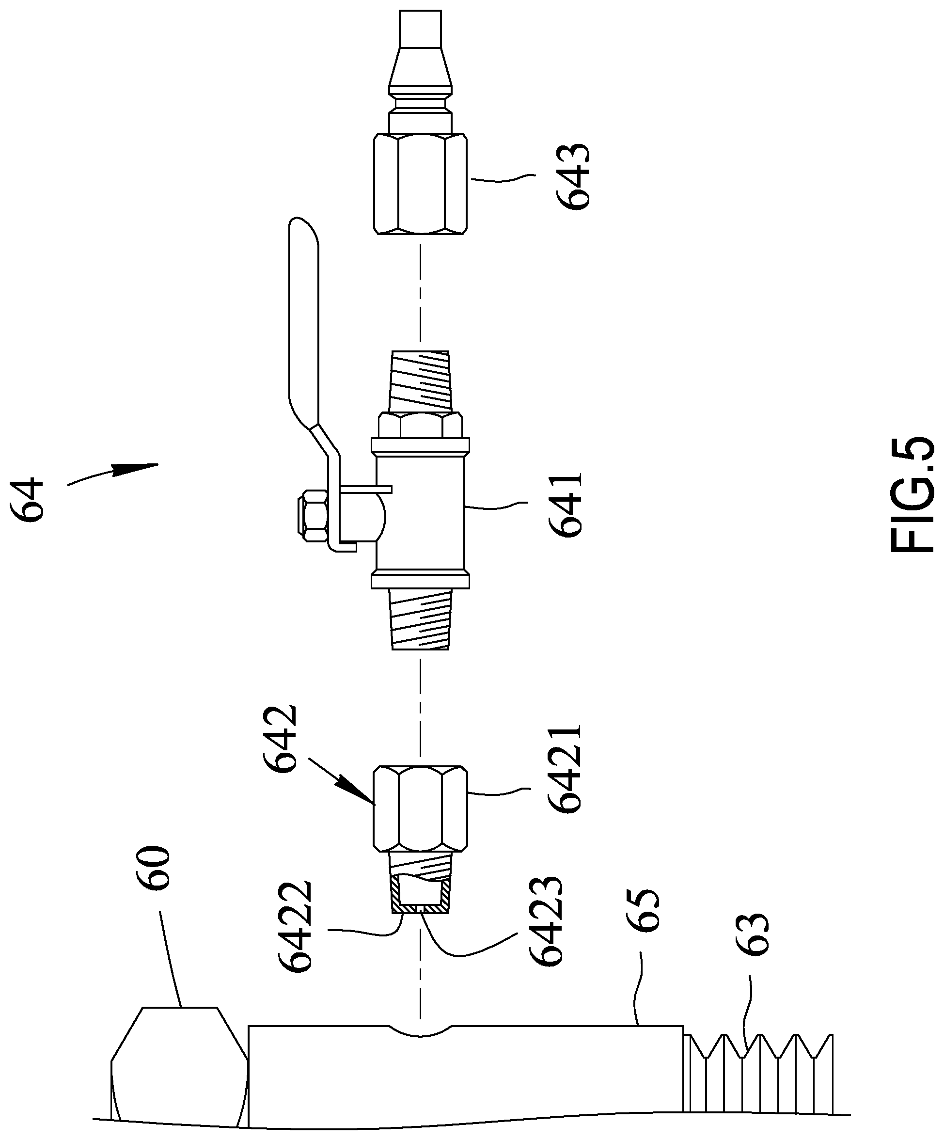 Patent US11781568 Figure 5 – Pump operated by hand or pressurized air