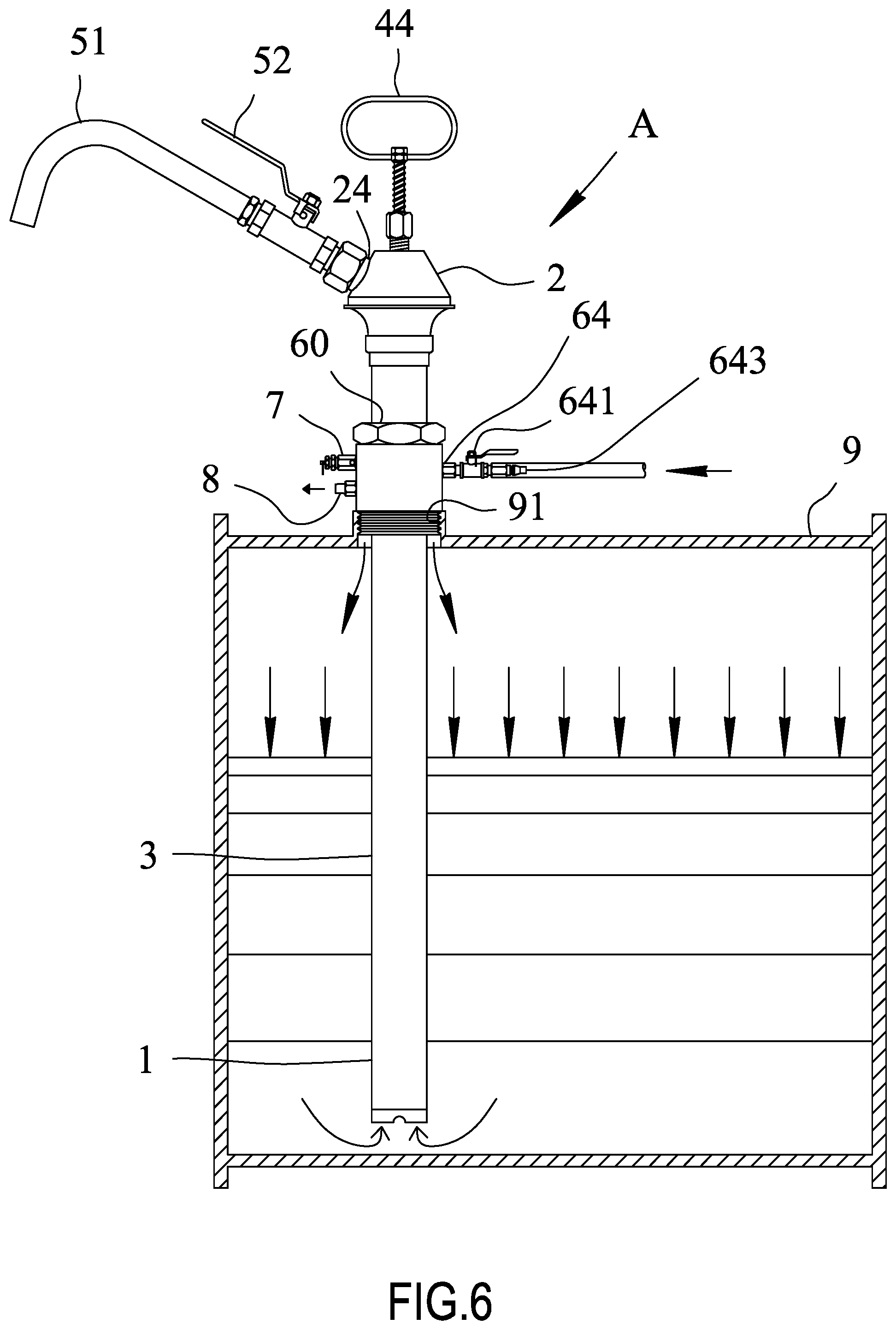 Patent US11781568 Figure 6 – Pump operated by hand or pressurized air