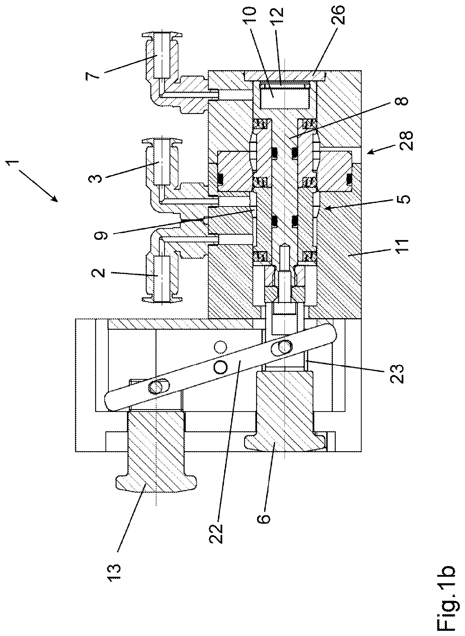 Patent US11781571 Figure 2 – Control unit for the pneumatic actuation of an active creel