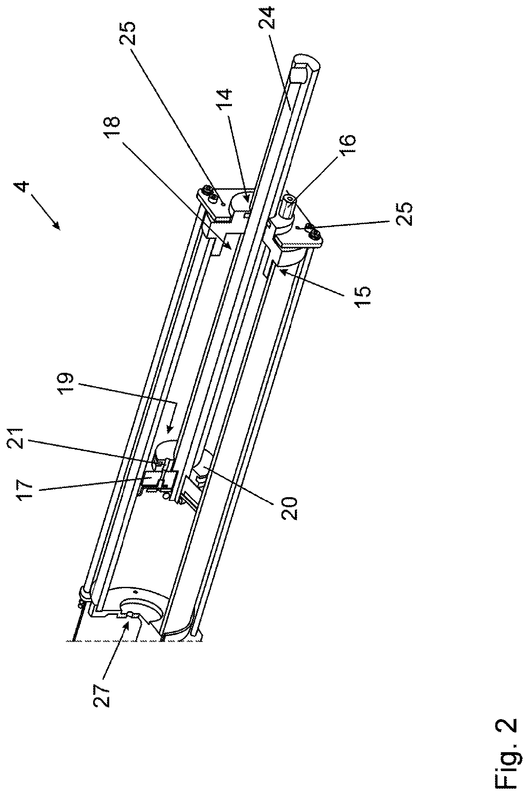 Patent US11781571 Figure 3 – Control unit for the pneumatic actuation of an active creel