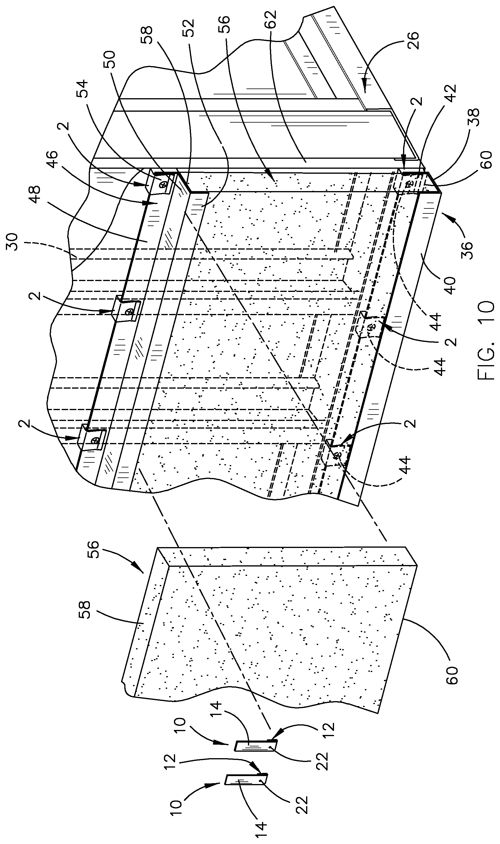 Patent US11781575 Figure 4 – Spacer clip for use in a wall assembly