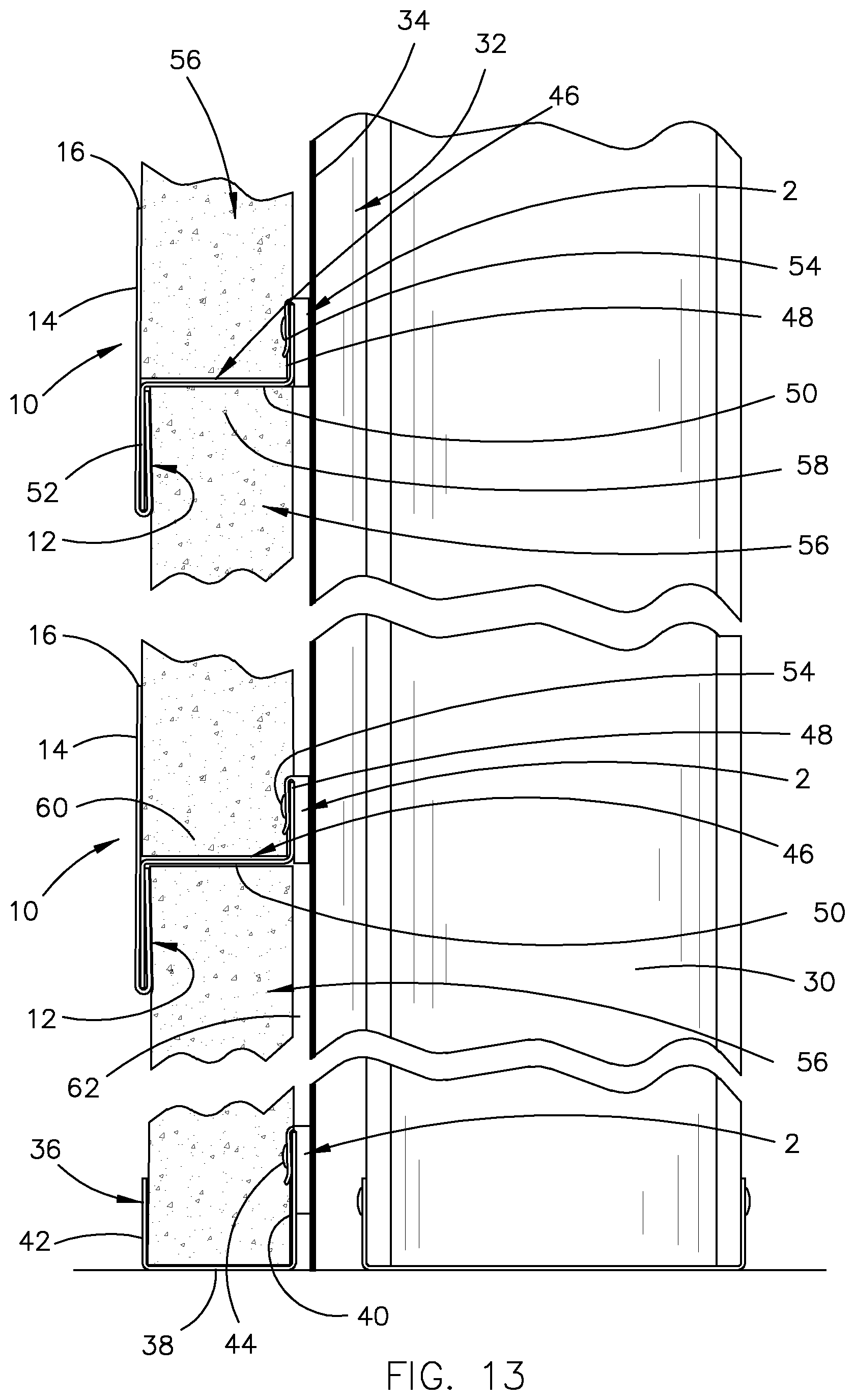 Patent US11781575 Figure 7 – Spacer clip for use in a wall assembly