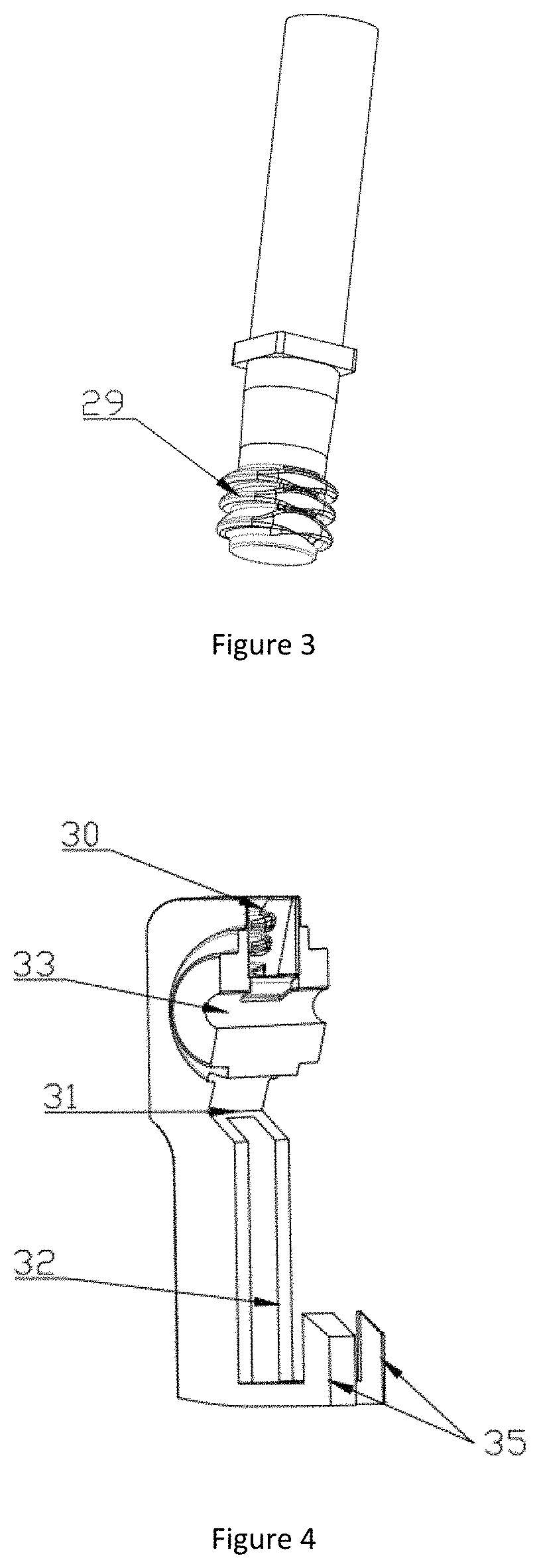 Patent US11781576 Figure 3 – Connection and separation device driven by memory alloy wires