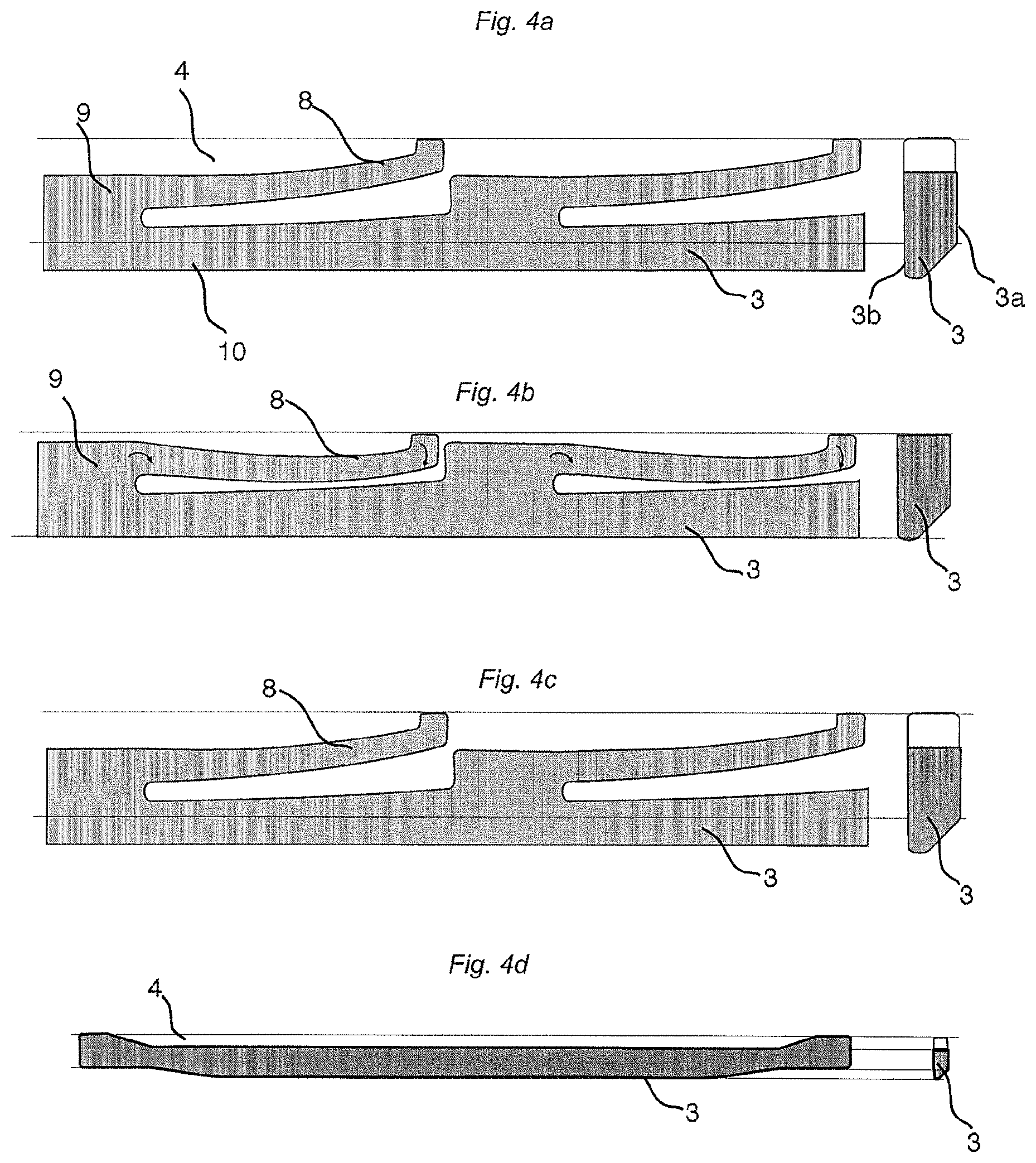 Patent US11781577 Figure 4 – Mechanical locking system for building panels