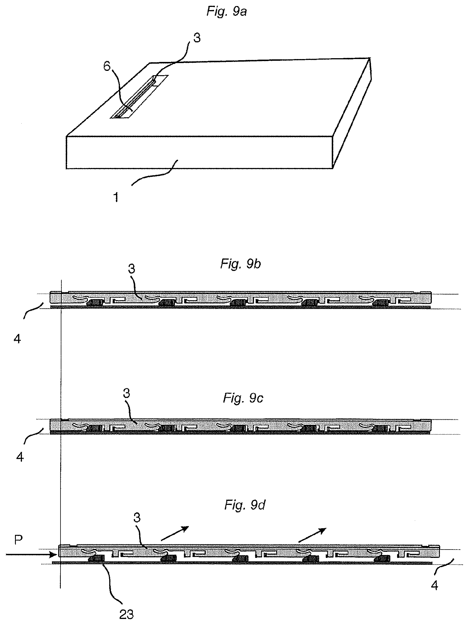 Patent US11781577 Figure 9 – Mechanical locking system for building panels