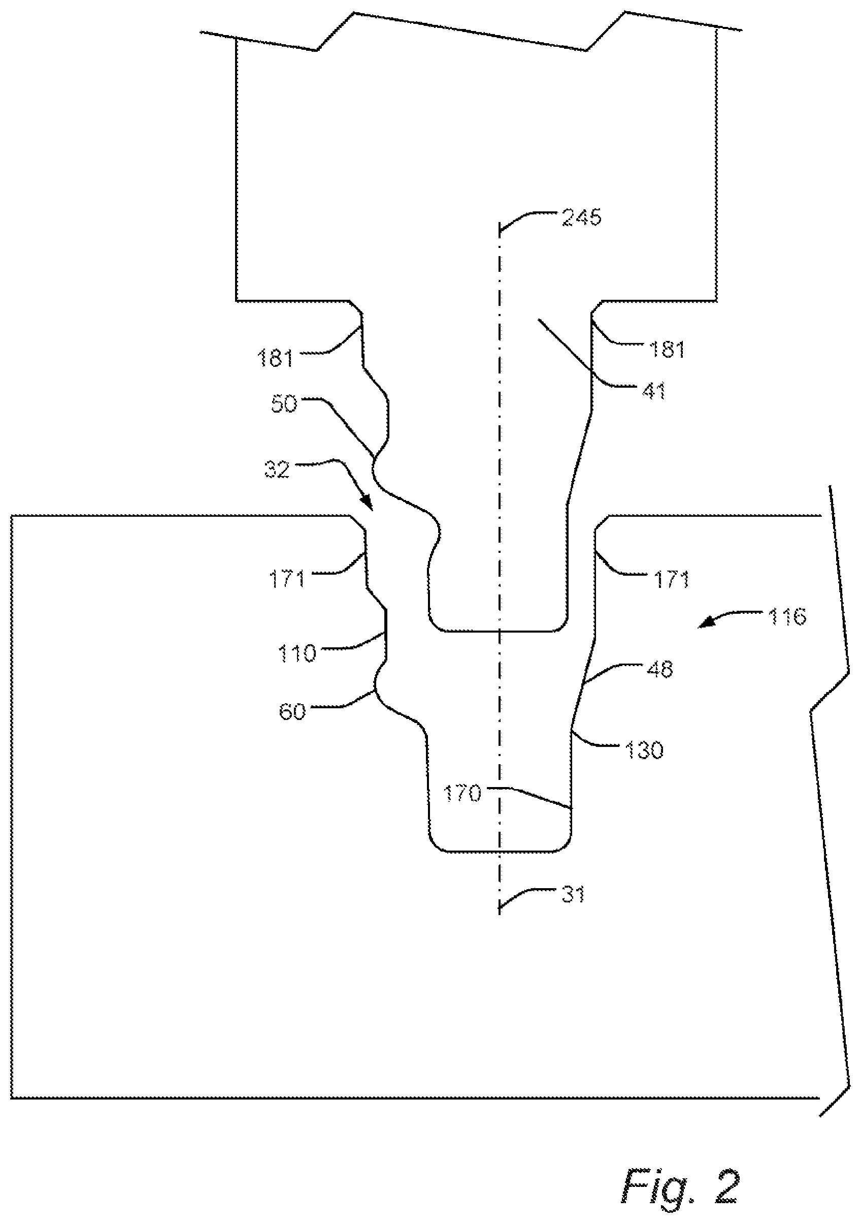 Patent US11781578 Figure 2 – Joining system for furniture parts