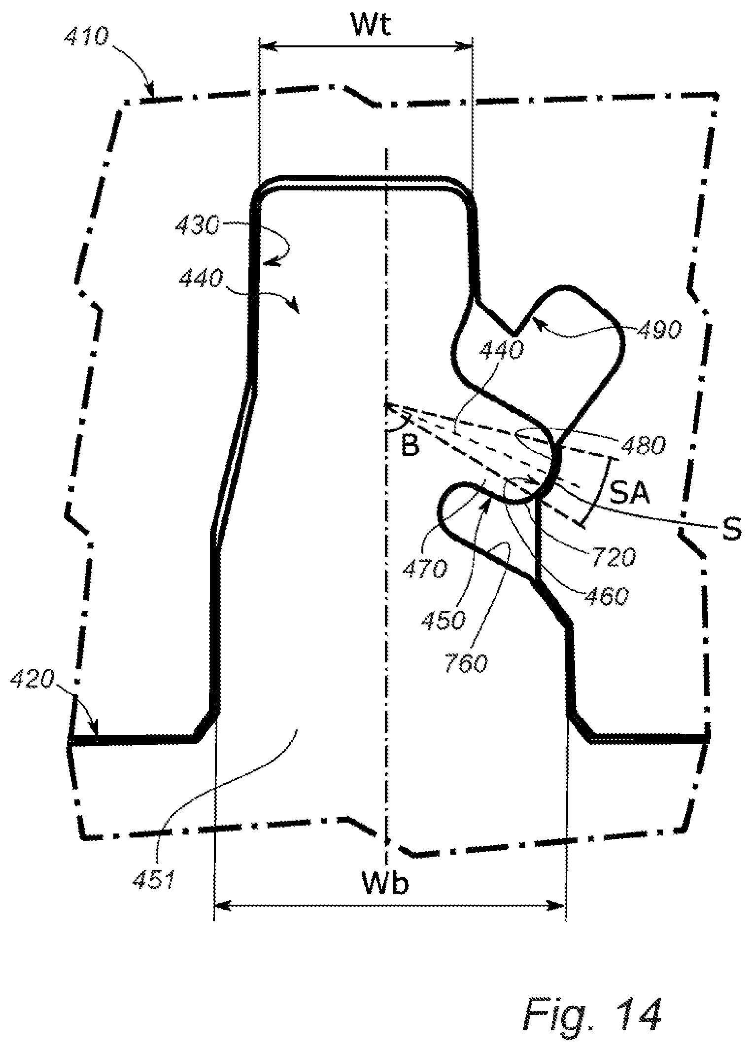 Patent US11781578 Figure 16 – Joining system for furniture parts