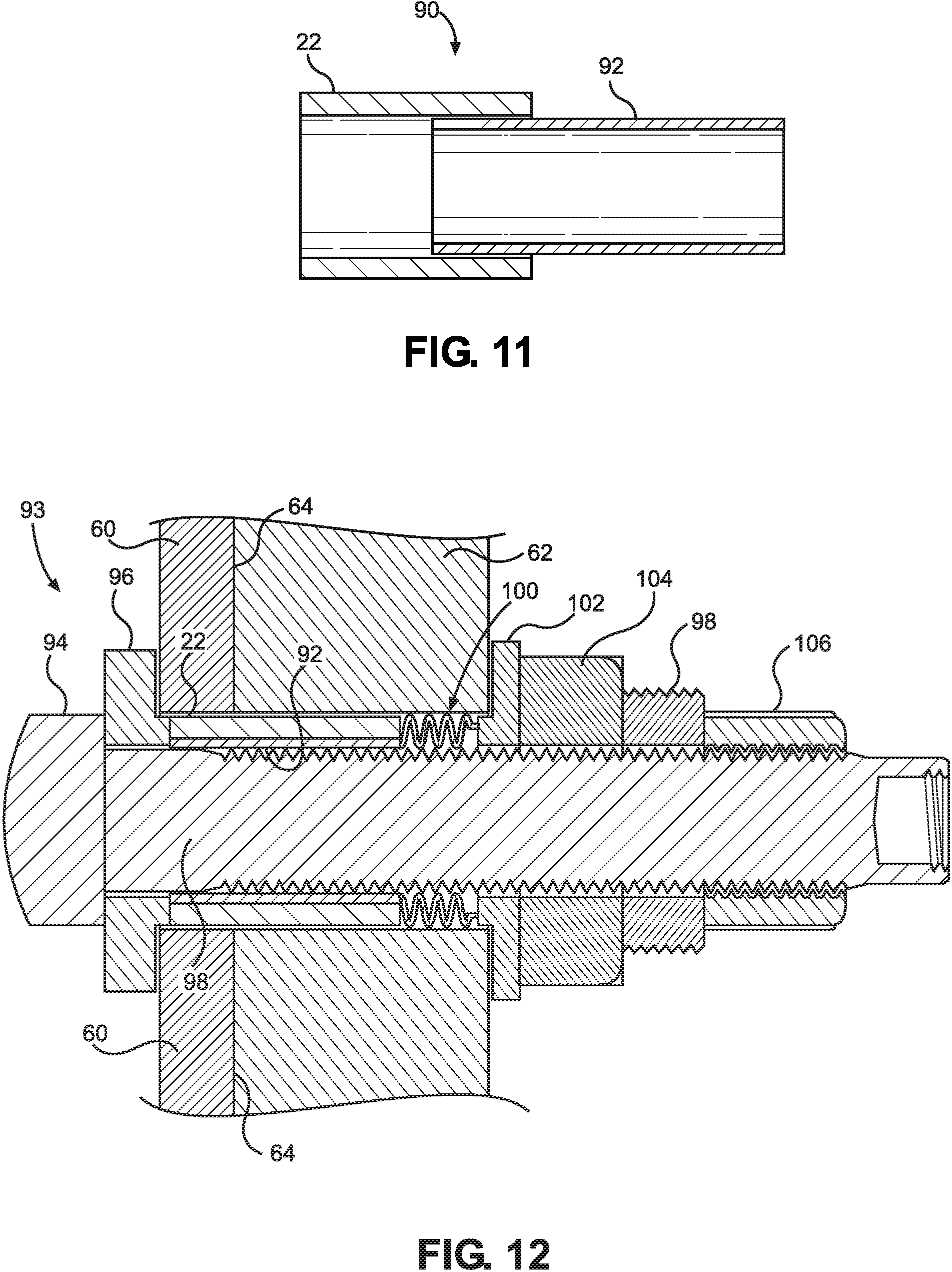 Patent US11781579 Figure 5 – Blind bolt with collapsible shear sleeve assembly