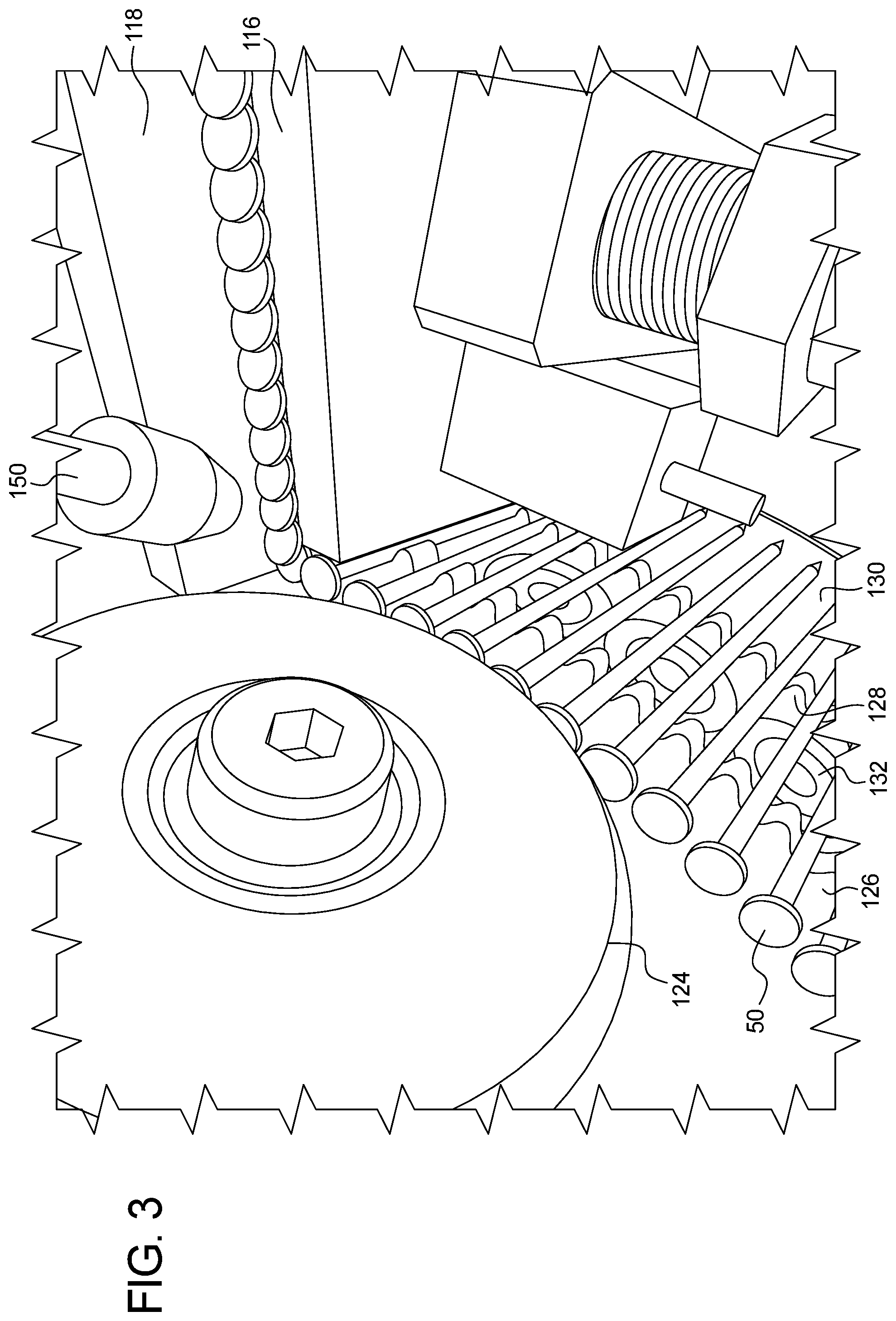 Patent US11781580 Figure 3 – Method and apparatus for applying a corrosion-resistant coating to fasteners
