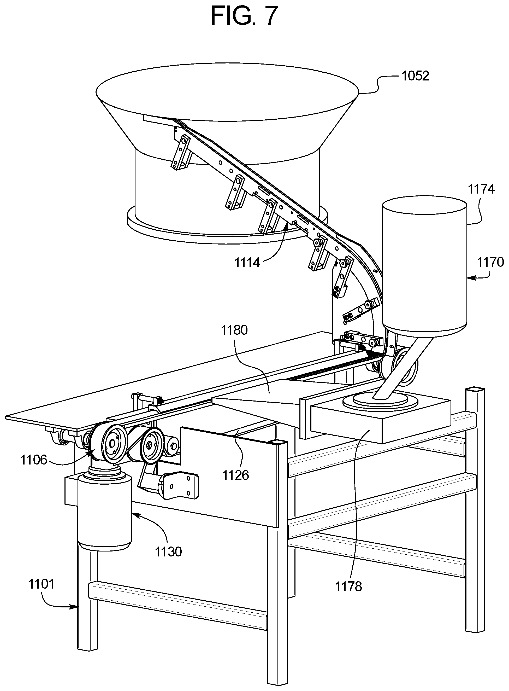 Patent US11781580 Figure 7 – Method and apparatus for applying a corrosion-resistant coating to fasteners