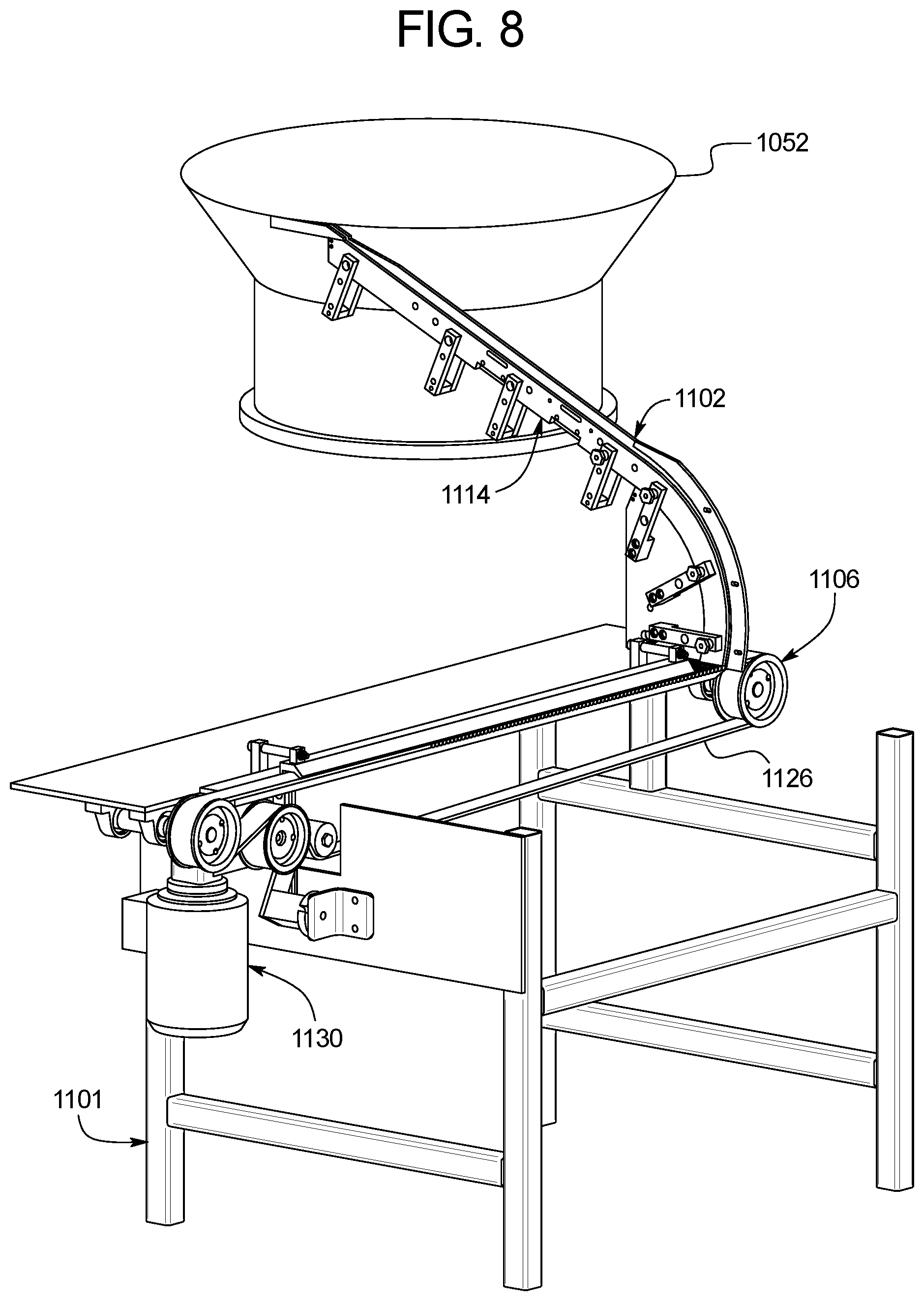 Patent US11781580 Figure 8 – Method and apparatus for applying a corrosion-resistant coating to fasteners