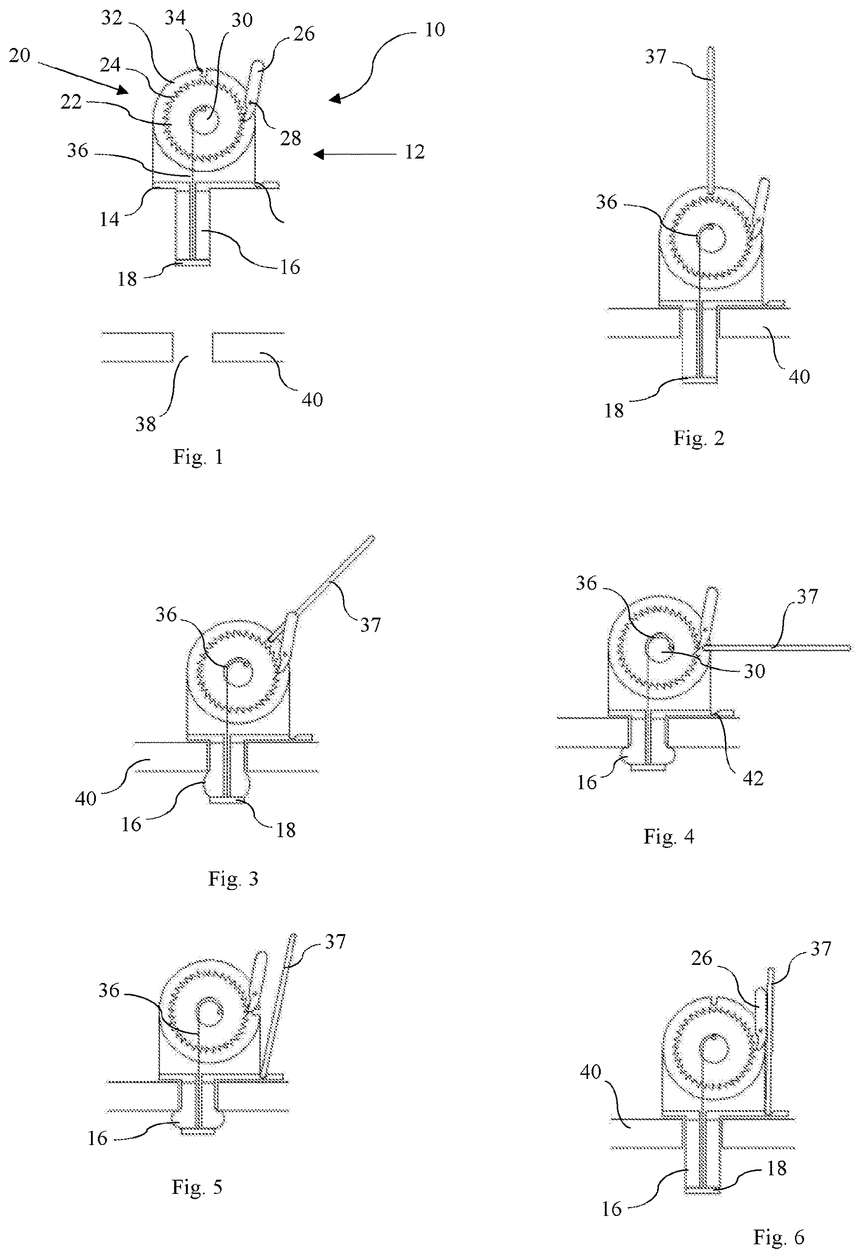 Patent US11781581 Figure 1 – Fixing pin