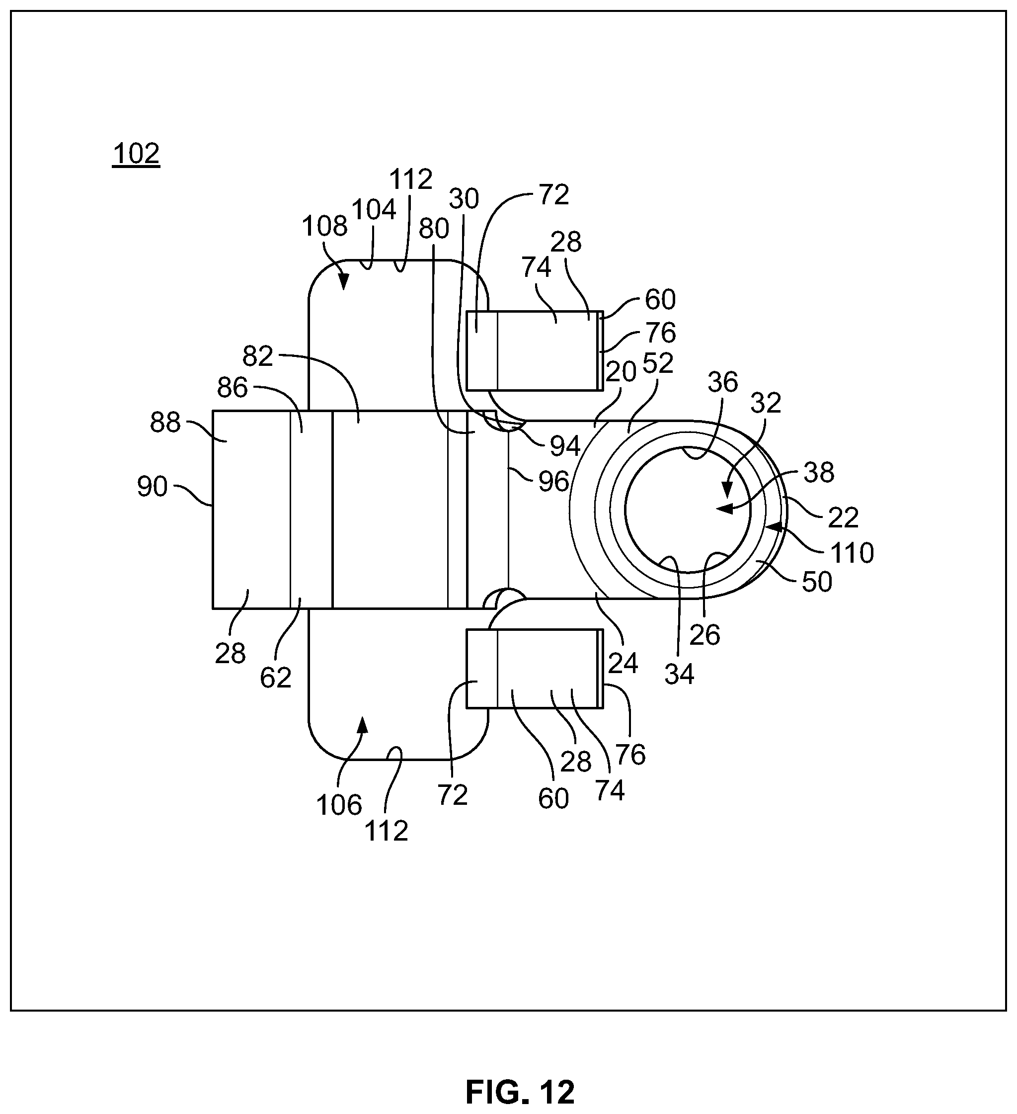 Patent US11781584 Figure 11 – Single side access sheet metal nut