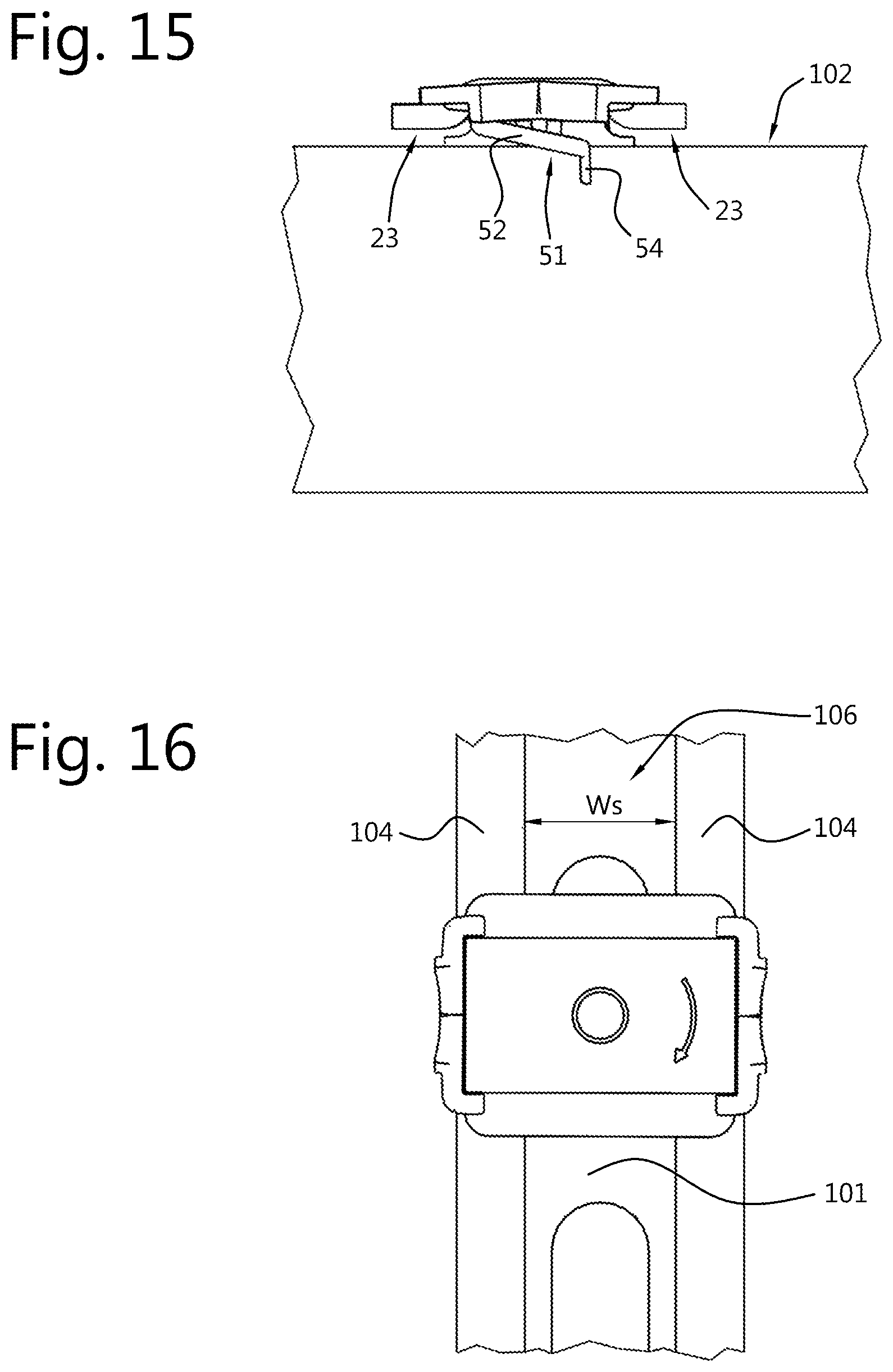 Patent US11781585 Figure 6 – Channel fastener having tapering support body