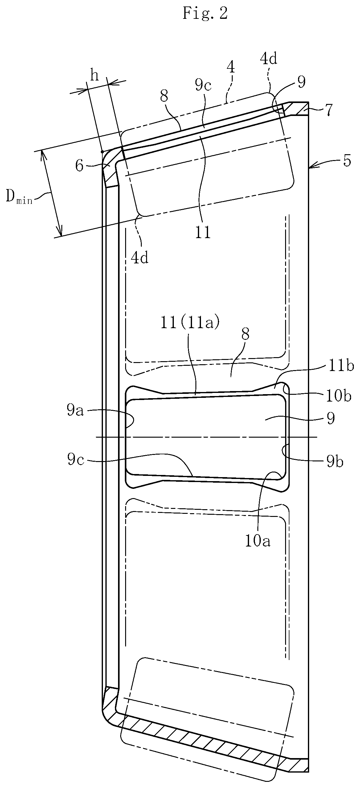 Patent US11781589 Figure 2 – Tapered roller bearing
