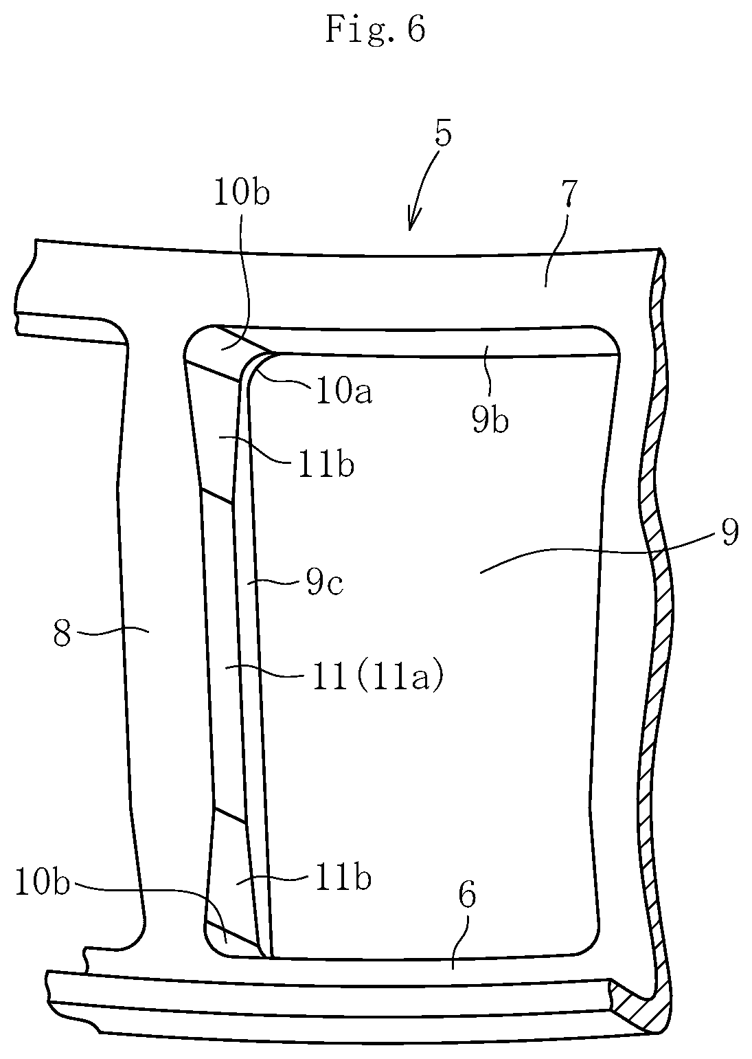 Patent US11781589 Figure 6 – Tapered roller bearing