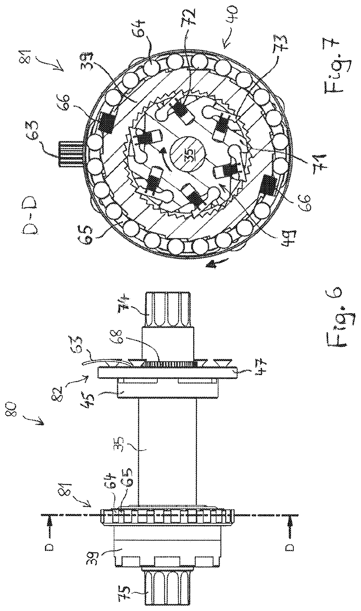 Patent US11781590 Figure 6 – Load cell for determining a radial force acting on a crankshaft