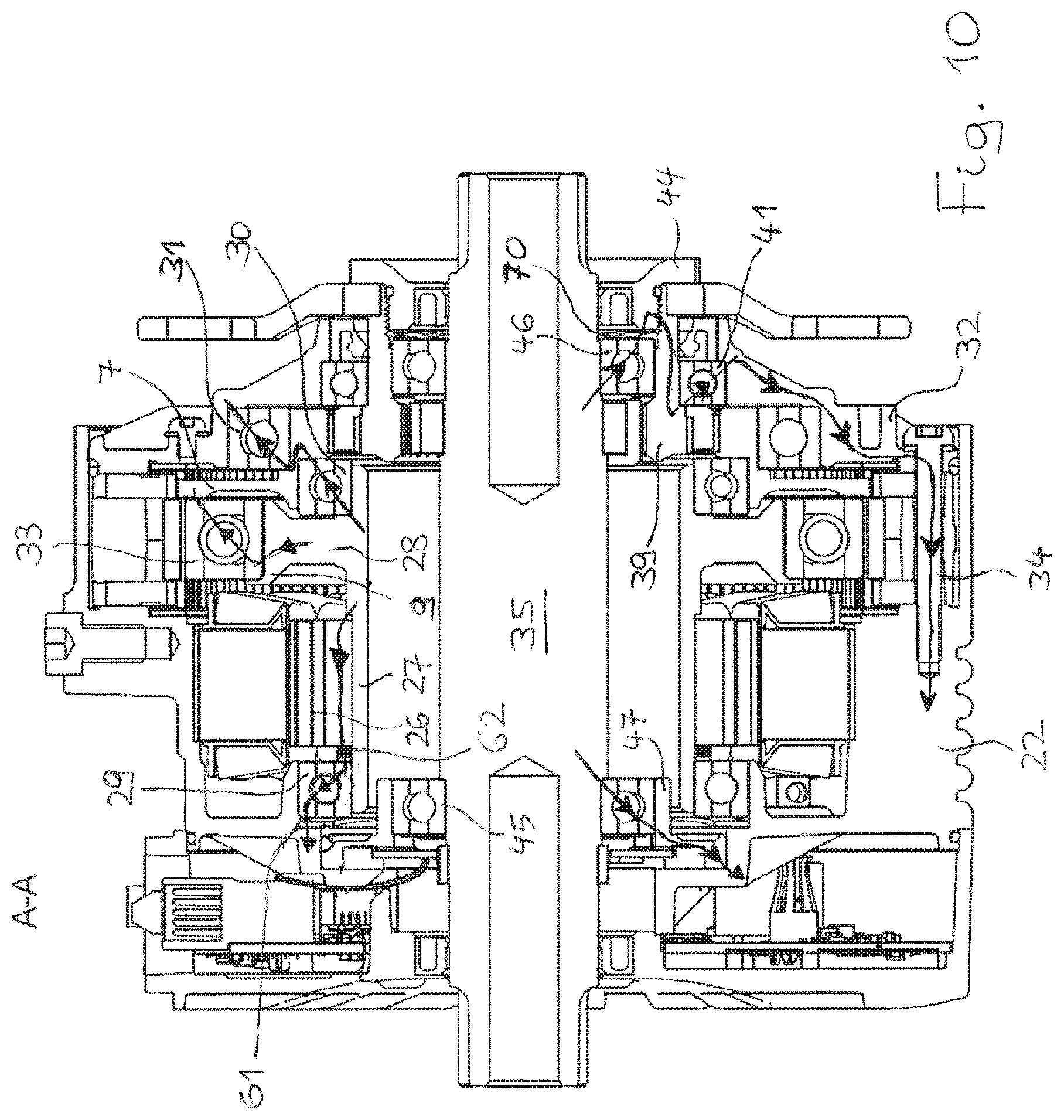 Patent US11781590 Figure 8 – Load cell for determining a radial force acting on a crankshaft