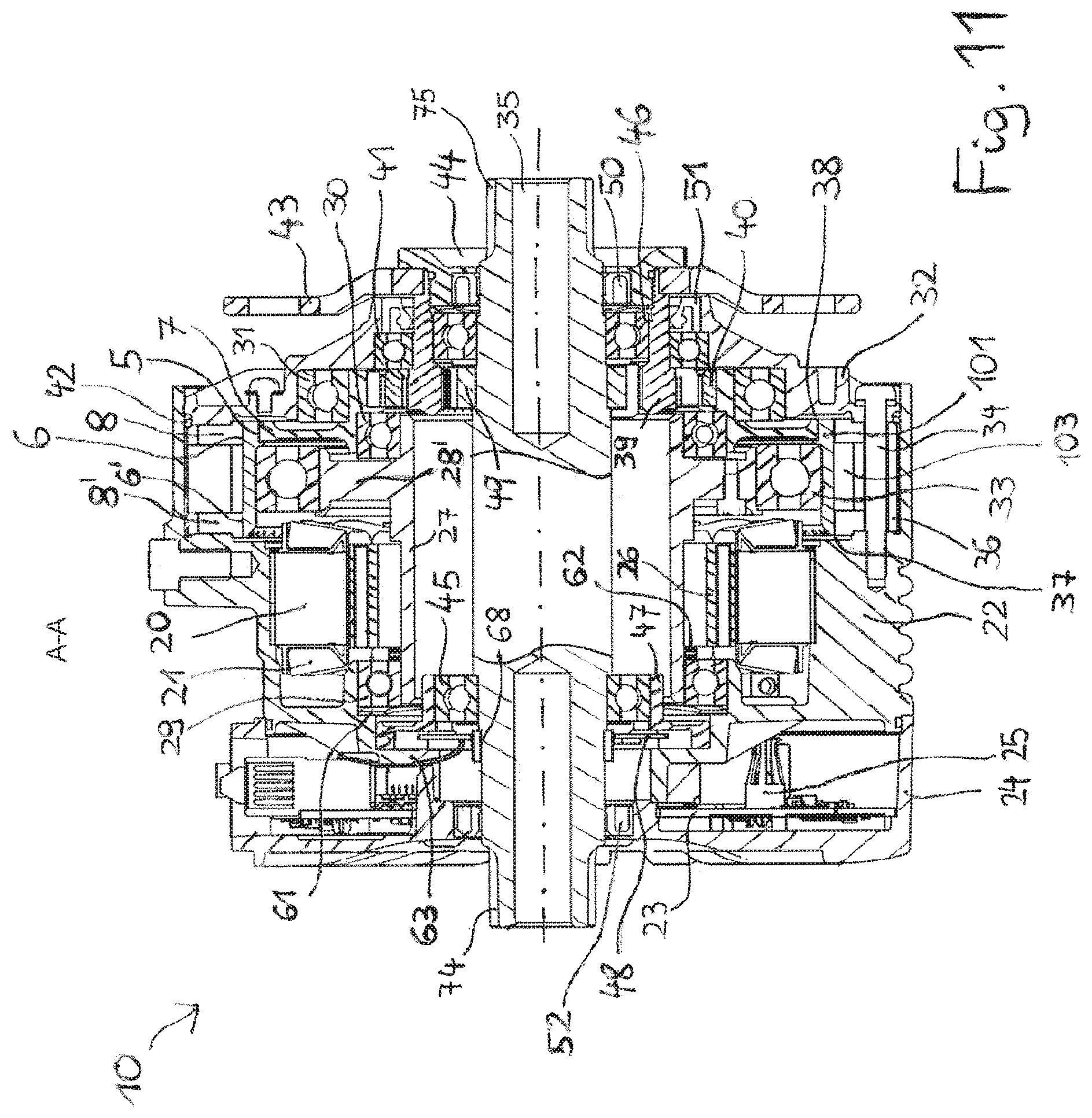 Patent US11781590 Figure 9 – Load cell for determining a radial force acting on a crankshaft