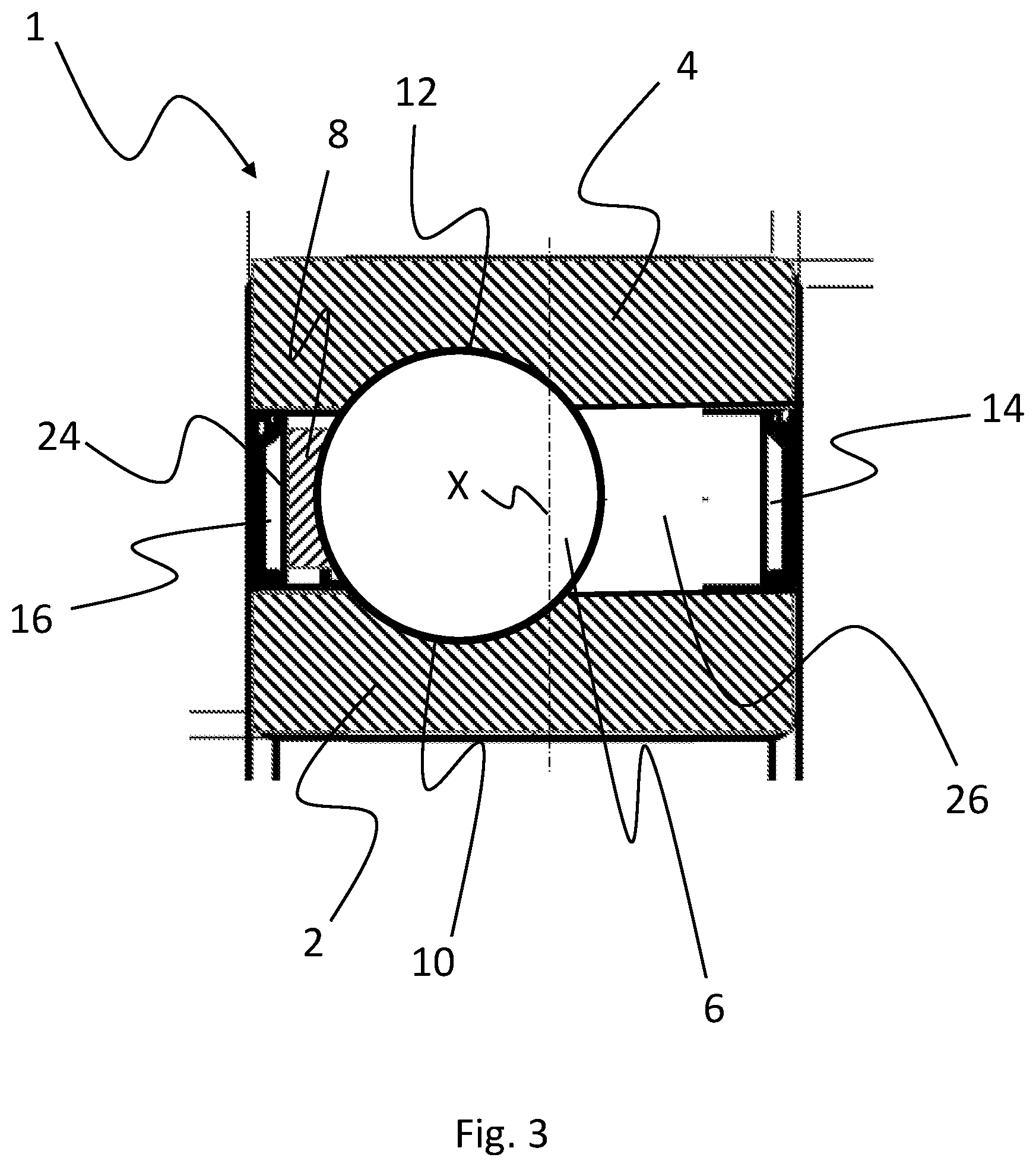 Patent US11781595 Figure 3 – Deep groove ball bearing